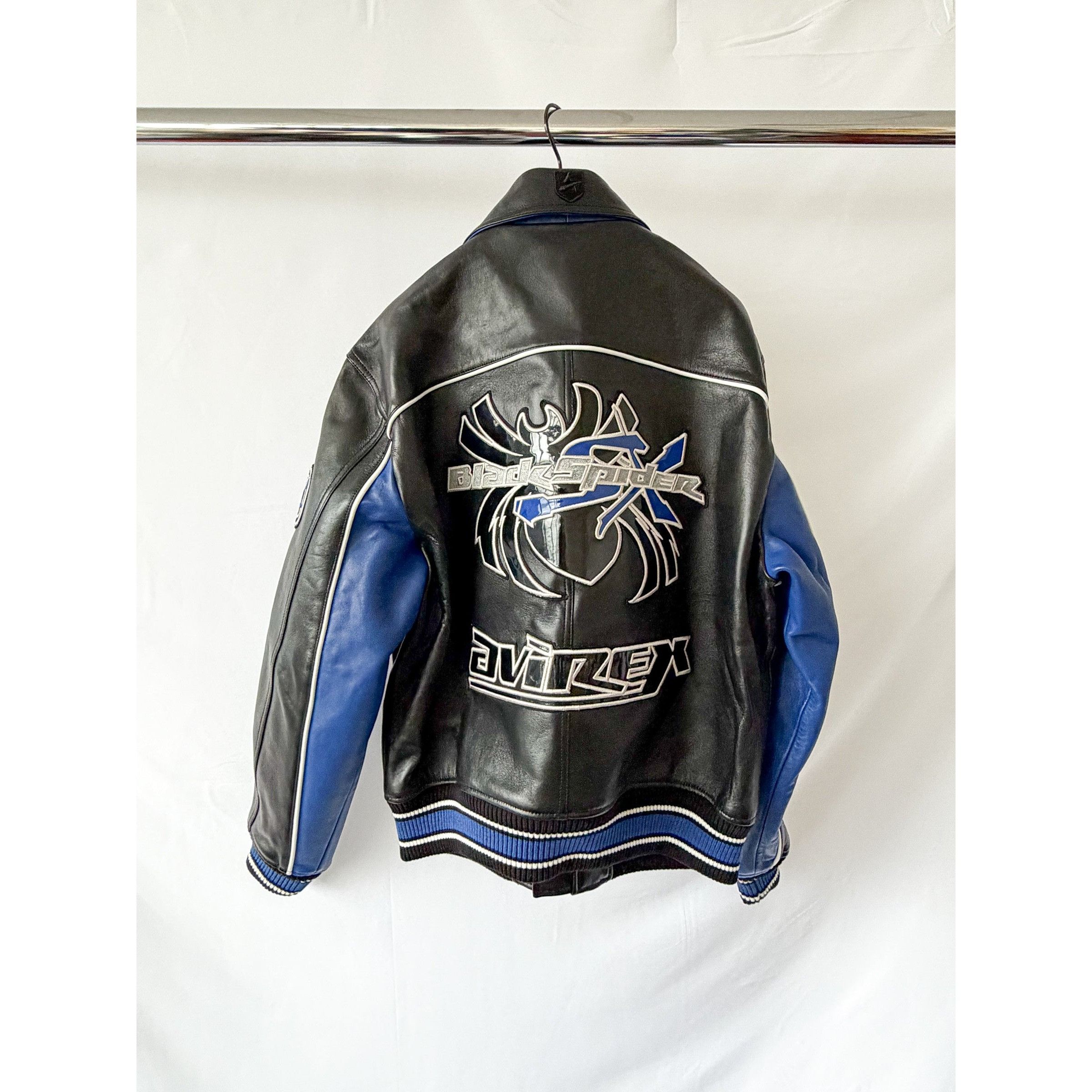 Avirex AVIREX Black Spider Leather Racer Jacket Size US L / EU 52-54 / 3 - 5 Thumbnail
