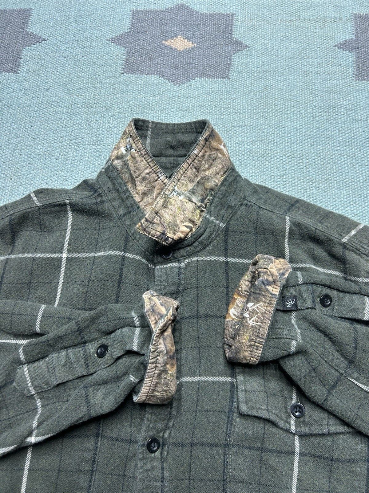 Vintage Pladra flannel shirt heartland bowhunter plaid camo large Size US L / EU 52-54 / 3 - 4 Thumbnail