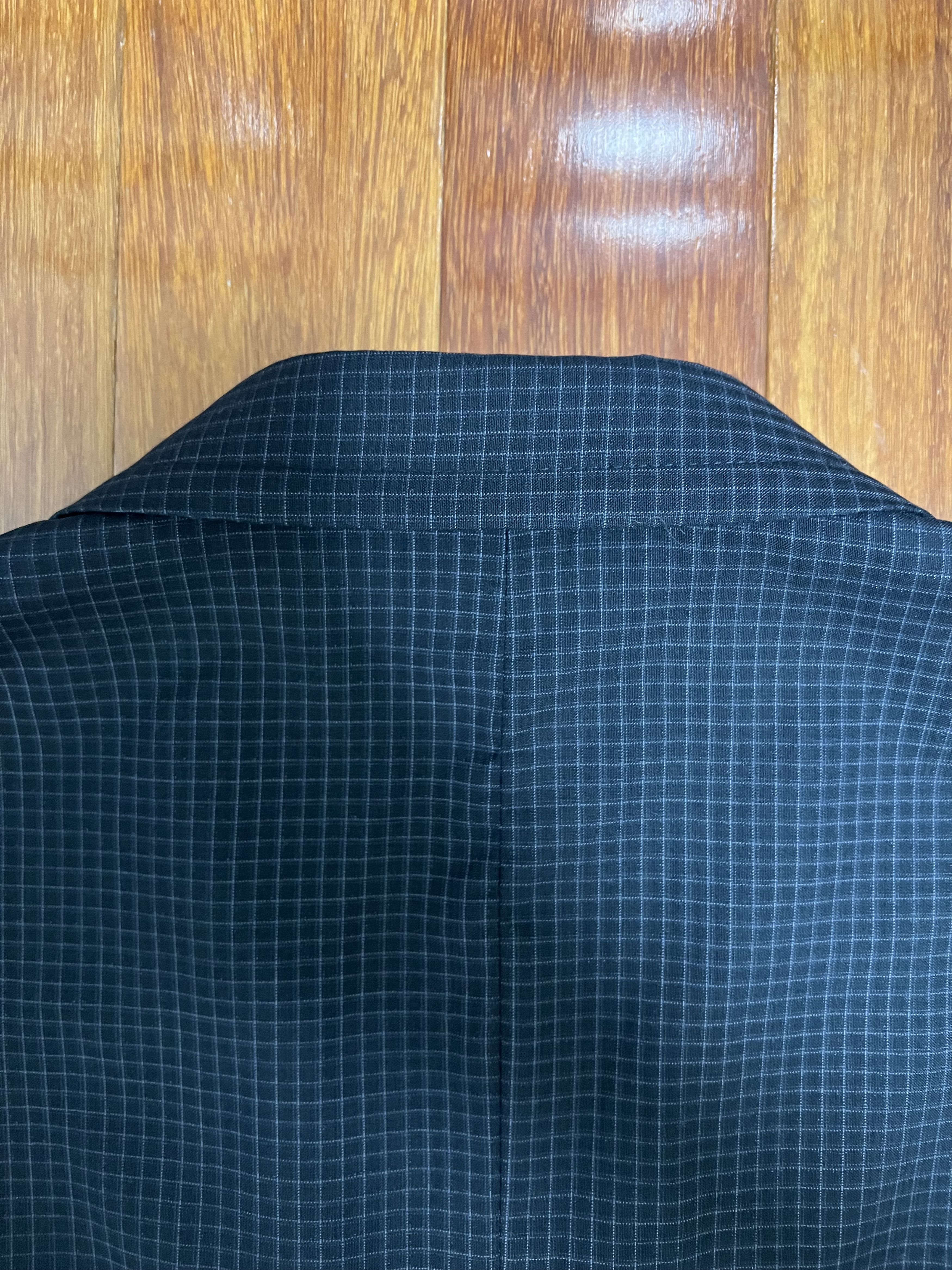 Tres Bien 💚 Très Bien Peak Lapel Coat Virgin Wool Black Check NEW Size US S / EU 44-46 / 1 - 16 Thumbnail