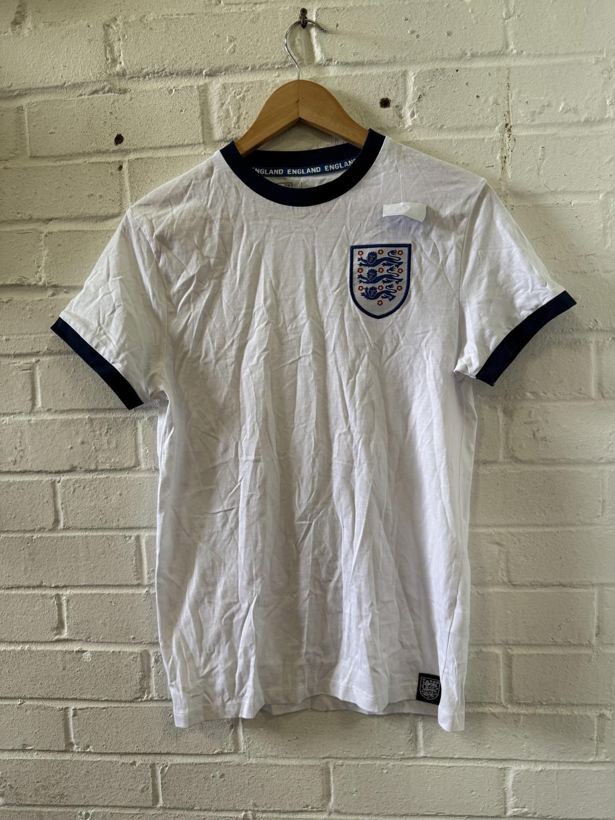 Designer England Football Association 2020 White Soccer T-Shirt SizeS Size ONE SIZE - 1 Thumbnail