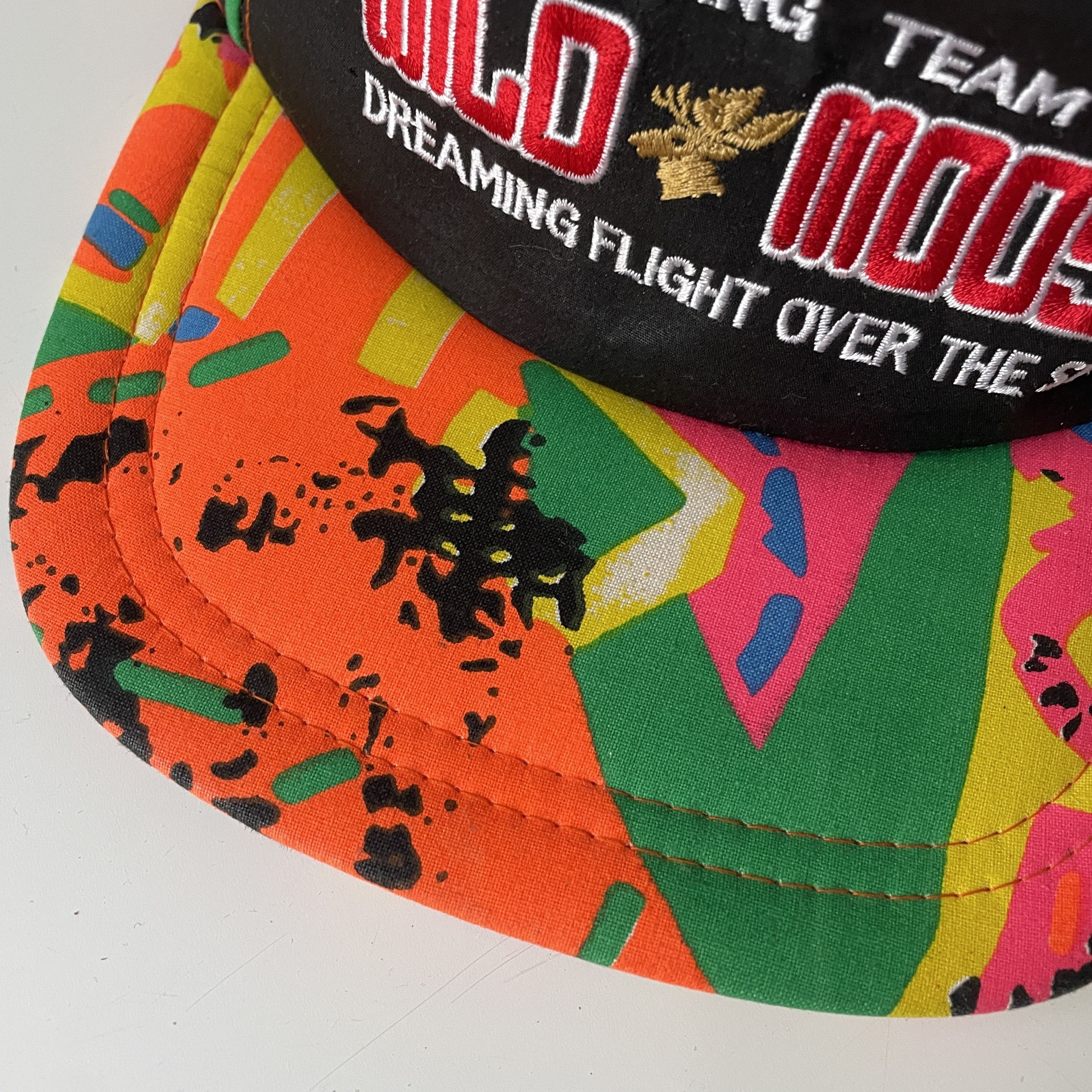 Vintage Racing Team Wild Moose Dreaming Flight Over The Sea Cap Size ONE SIZE - 8 Thumbnail