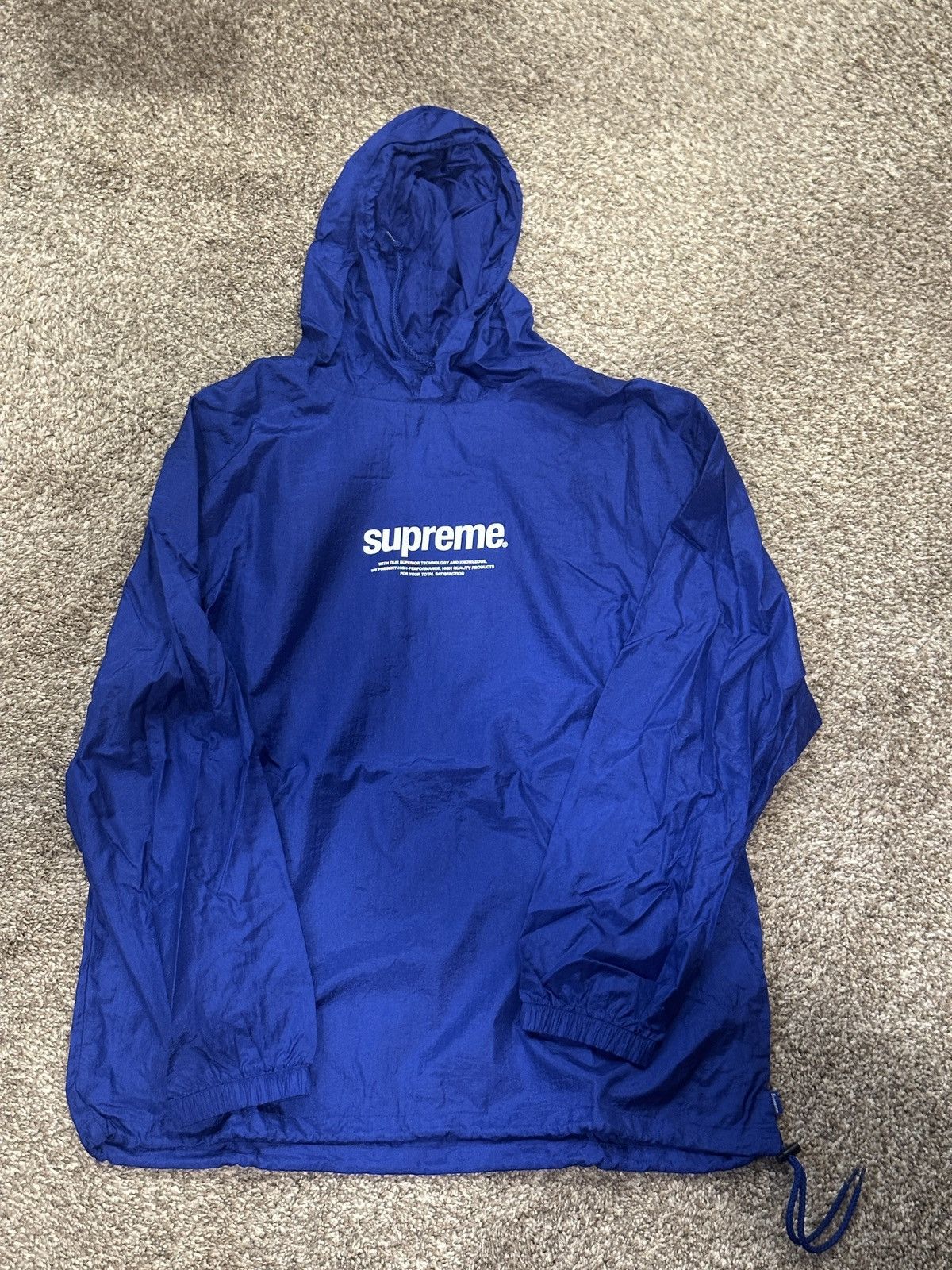 Supreme Supreme SAMPLE Nylon Packable Poncho Jacket - Royal Large Size US L / EU 52-54 / 3 - 1 Thumbnail