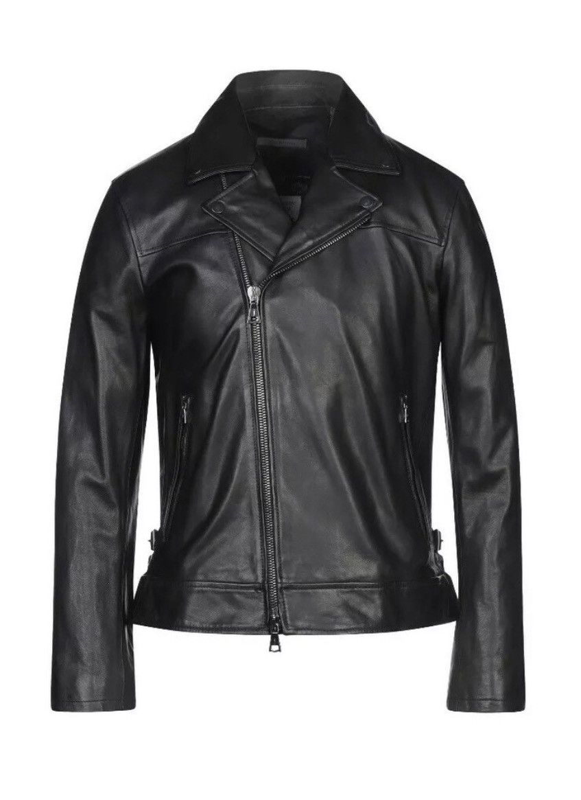 John Varvatos Biker Leather Jacket. EU 48 Size US M / EU 48-50 / 2 - 7 Thumbnail