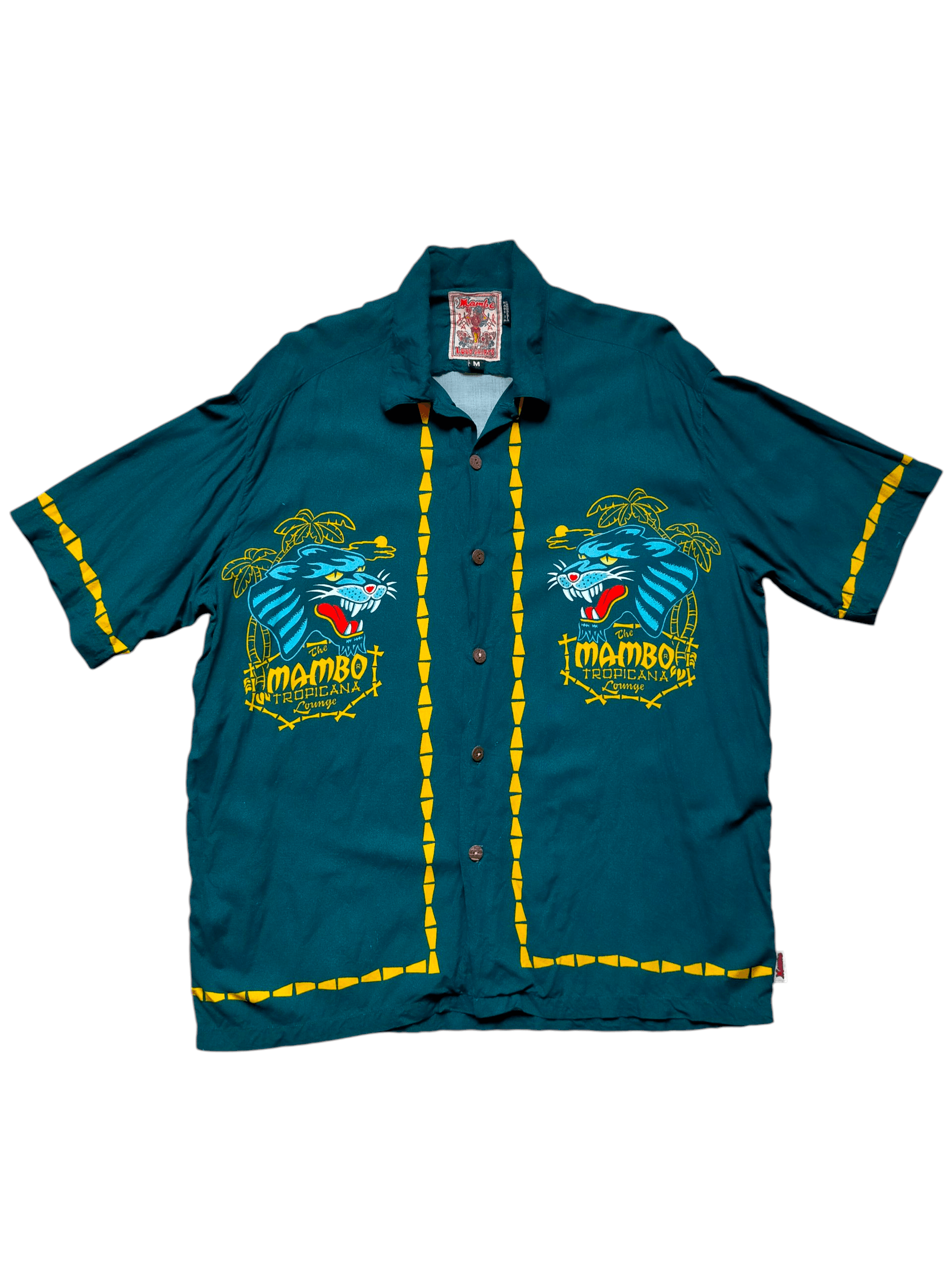 Mambo Vintage 90s Mambo Loud Hawaii Rayon Shirt Button Ups Size US M / EU 48-50 / 2 - 2 Thumbnail