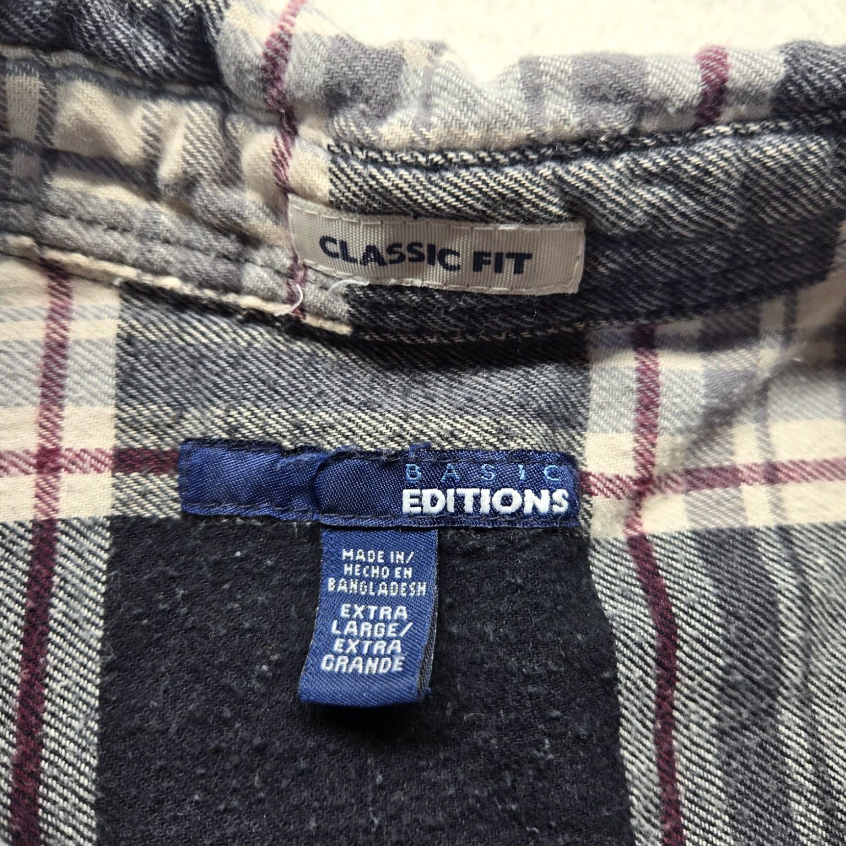 Basic Editions Basic Editions Shirt Adult Men's XL Multicolor Plaid Flannel Button-Down Casual Mens Size US XL / EU 56 / 4 - 3 Thumbnail