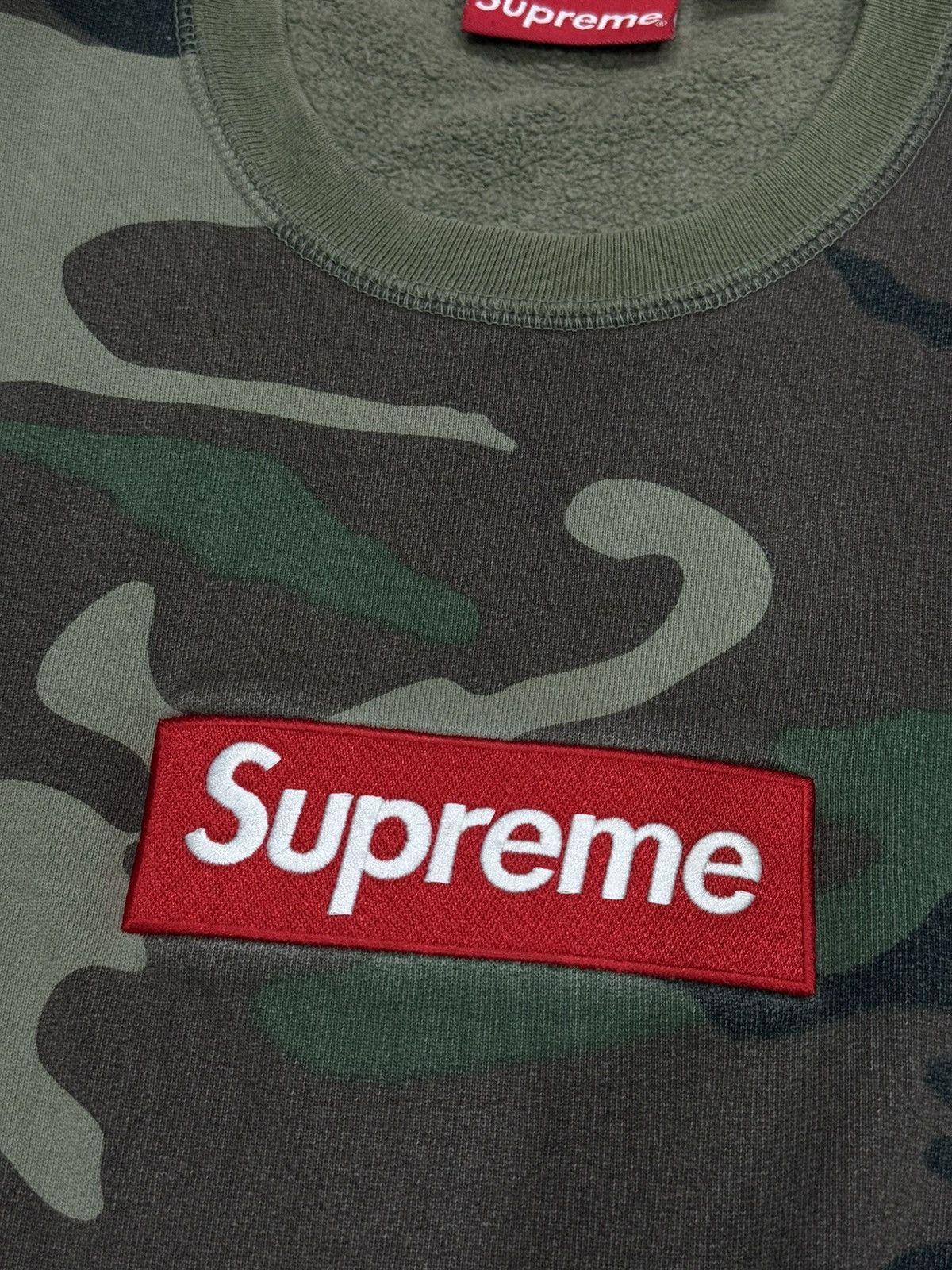 Supreme Supreme FW15 Camo Box Logo Crewneck Size US M / EU 48-50 / 2 - 4 Thumbnail