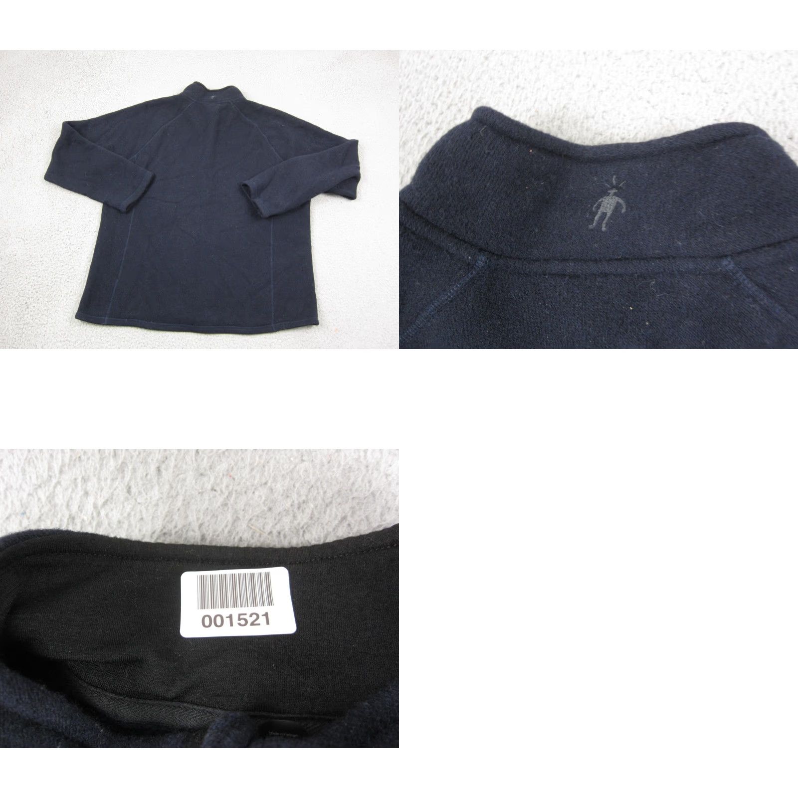 Smartwool SmartWool Sweatshirt Mens Pullover Blue Large Mock Neck Wool Polyester Knit Logo 90s Vintage? Size US L / EU 52-54 / 3 - 9 Thumbnail