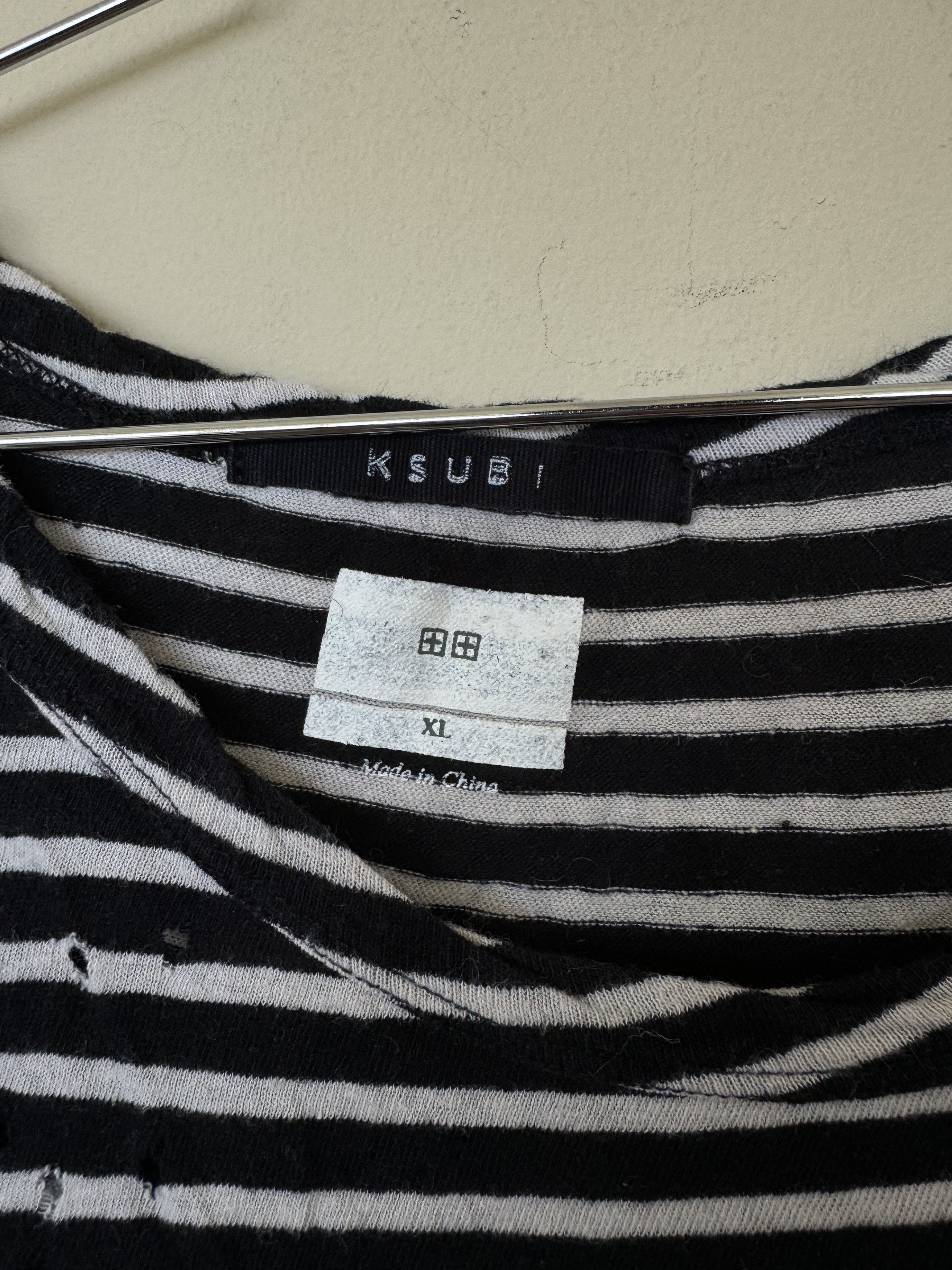 Ksubi Ksubi Striped Long Sleeve Size US XL / EU 56 / 4 - 4 Thumbnail