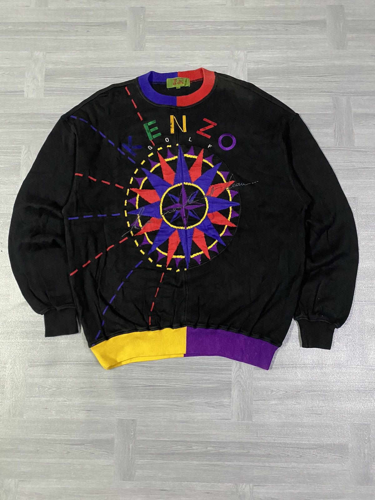 Kenzo Vintage Kenzo Golf Sweatshirt Embroidery Kenzo Golf Big Logo Size US L / EU 52-54 / 3 - 1 Thumbnail