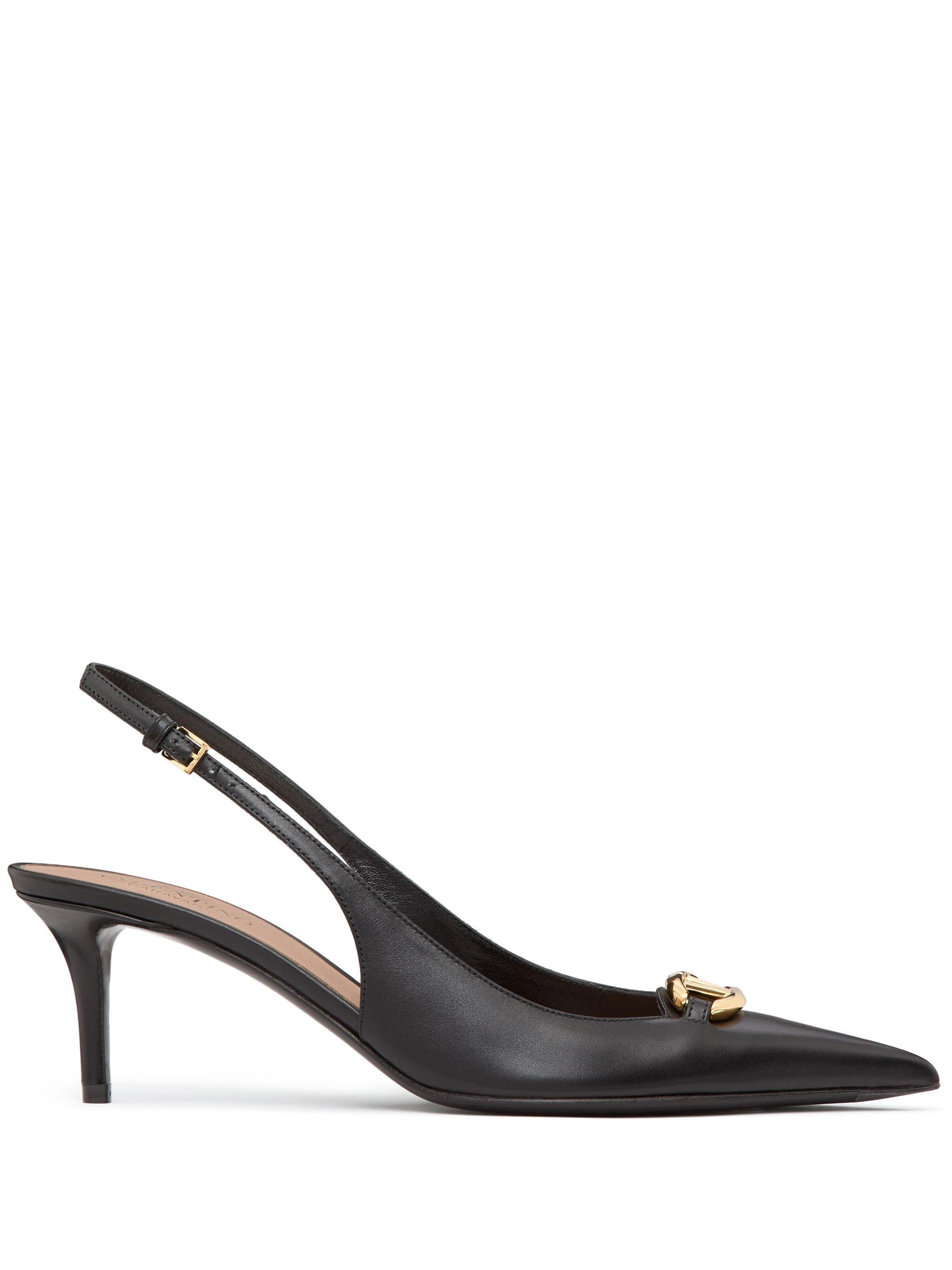 Valentino o1s22i1n0924 Slingback Vlogo Decollet Pumps in Black Size US 6 / IT 36 - 1 Thumbnail