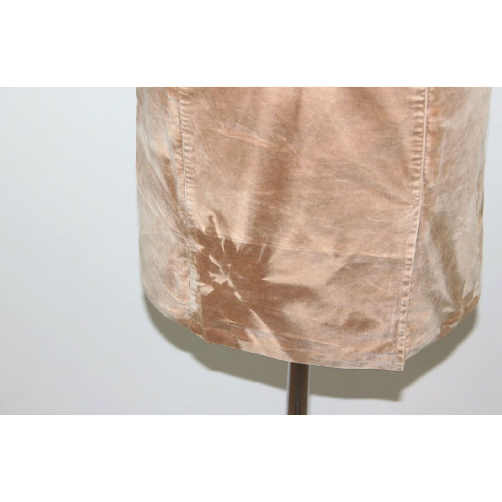 Vintage Iceberg Icejeans Dress Beige S Womens A-Line Dress Size 28" / US 6 / IT 42 - 3 Thumbnail