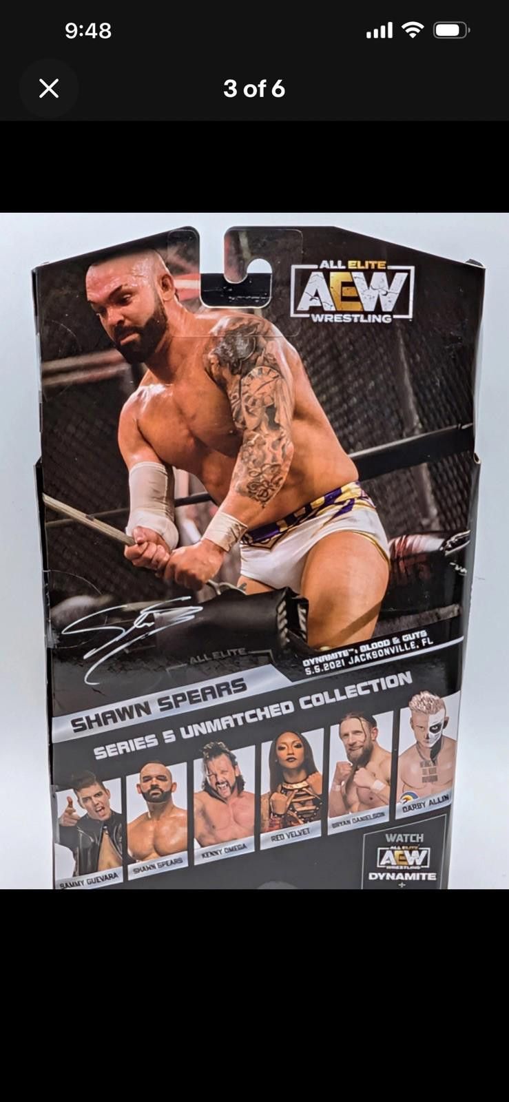 Other Jazwares AEW Unmatched Series #5 Shawn Spears #35 Size ONE SIZE - 4 Thumbnail