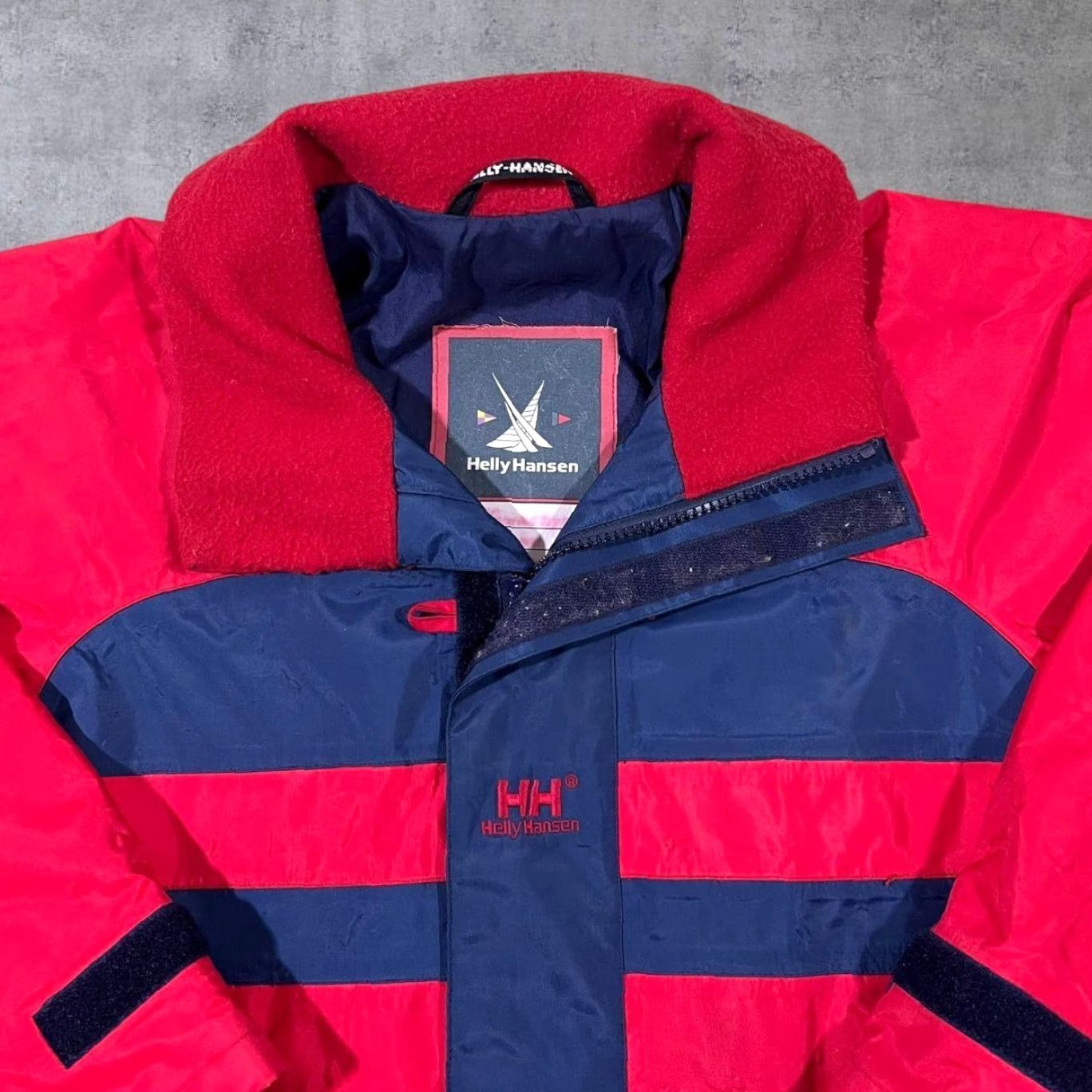 Helly Hansen Helly Hansen KMG U-205 P Navy Blue Red Sailing Hooded Jacket Mens XS Womens M Jacket Size XS / US 0-2 / IT 36-38 - 4 Thumbnail