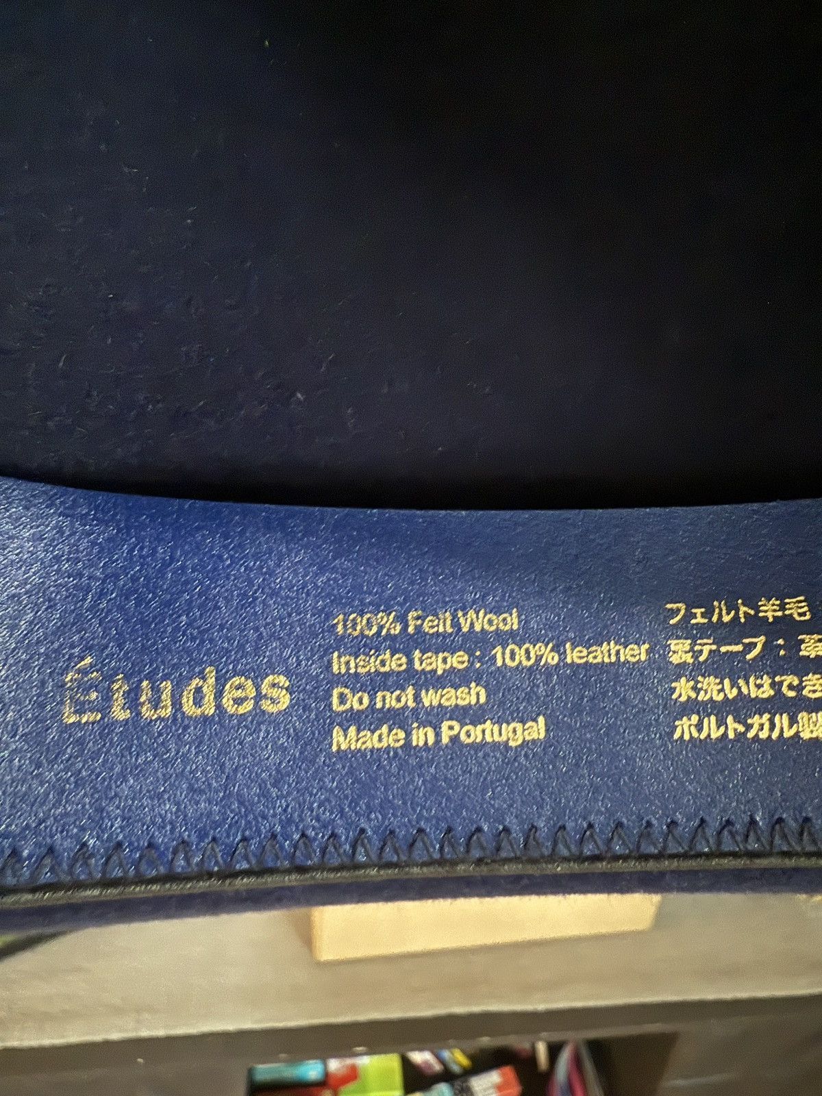Etudes Etudes Studio Sesam Felt Hat (Navy) size 56 Size ONE SIZE - 5 Thumbnail