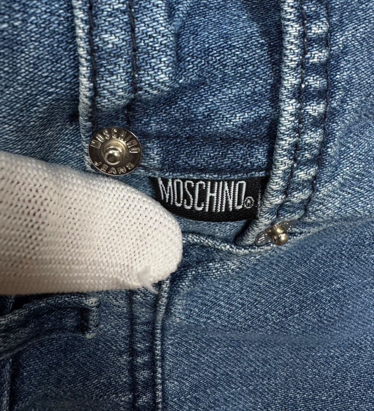 Moschino Moschino Jeans Vintage Mini Denim Skirt size IT44 US10 Size 30" / US 8 / IT 44 - 11 Thumbnail