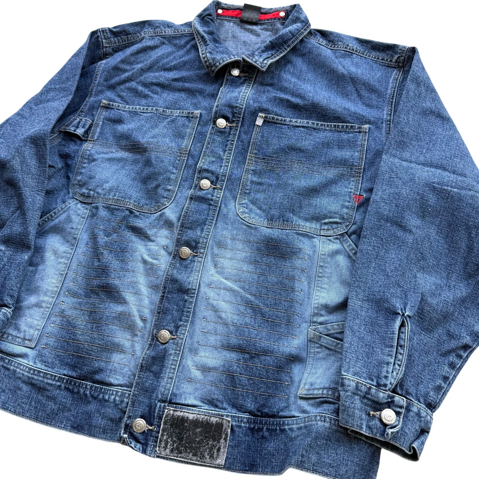 Vintage Vintage Y2K Vokal Denim Utility Jacket XL Size US XL / EU 56 / 4 - 2 Thumbnail