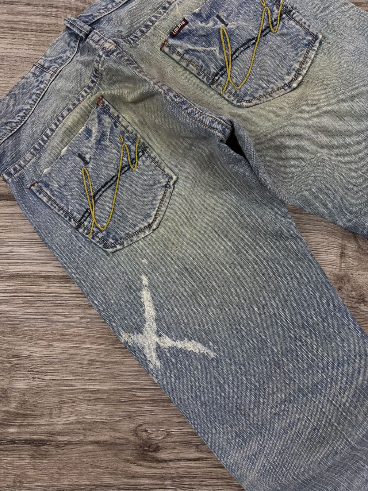 Seditionaries Liberto XXX Cross Paint Grunge Distress Jeans Size US 34 / EU 50 - 7 Thumbnail