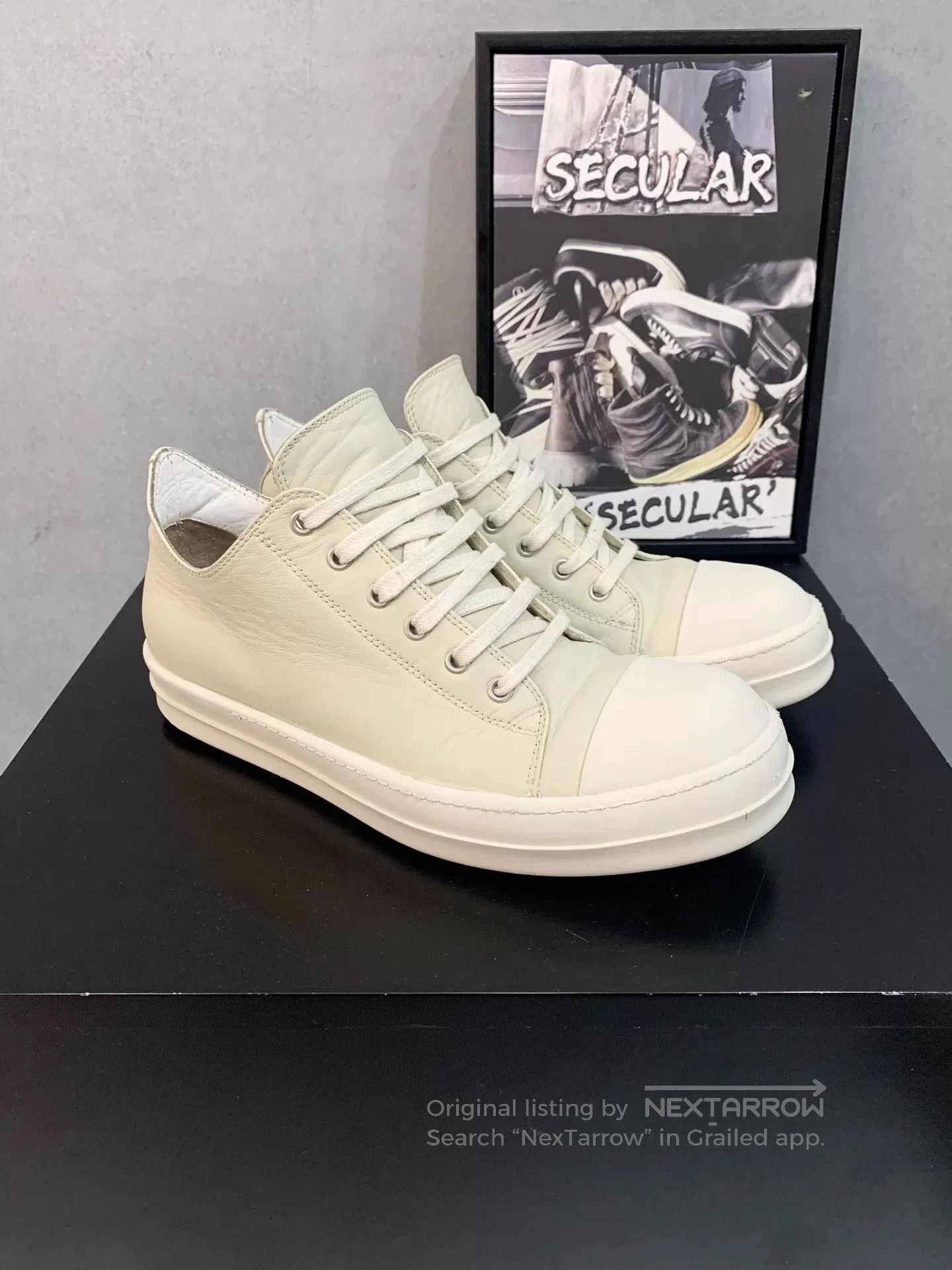 Rick Owens Rick Owens Main Line Leather Low. Size US 8 / EU 41 - 1 Thumbnail
