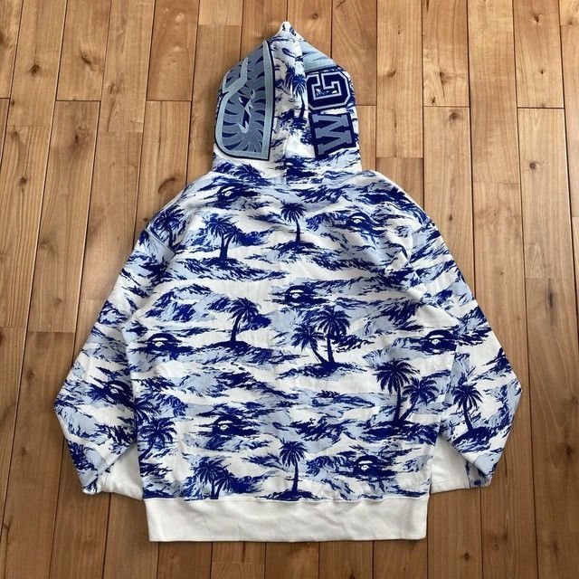 Bape BAPE PALM TREE CAMO Shark Full Zip Hoodie a bathing ape Size US M / EU 48-50 / 2 - 3 Thumbnail