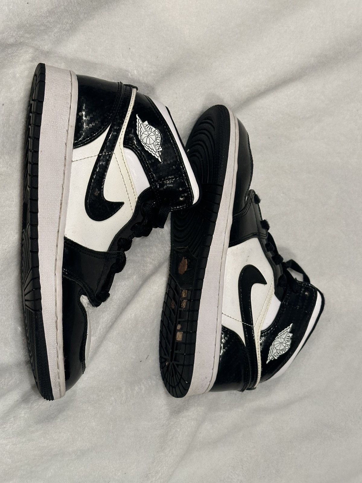 Nike Nike Jordan 1 Mid - All Star Carbon Fiber (GS) Size US 5.5 / IT 35.5 - 1 Thumbnail