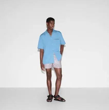 Gucci o1loc1c0526 814783 Embossed Soft Nappa Leather Shorts Pink Size US 34 / EU 50 - 3 Thumbnail