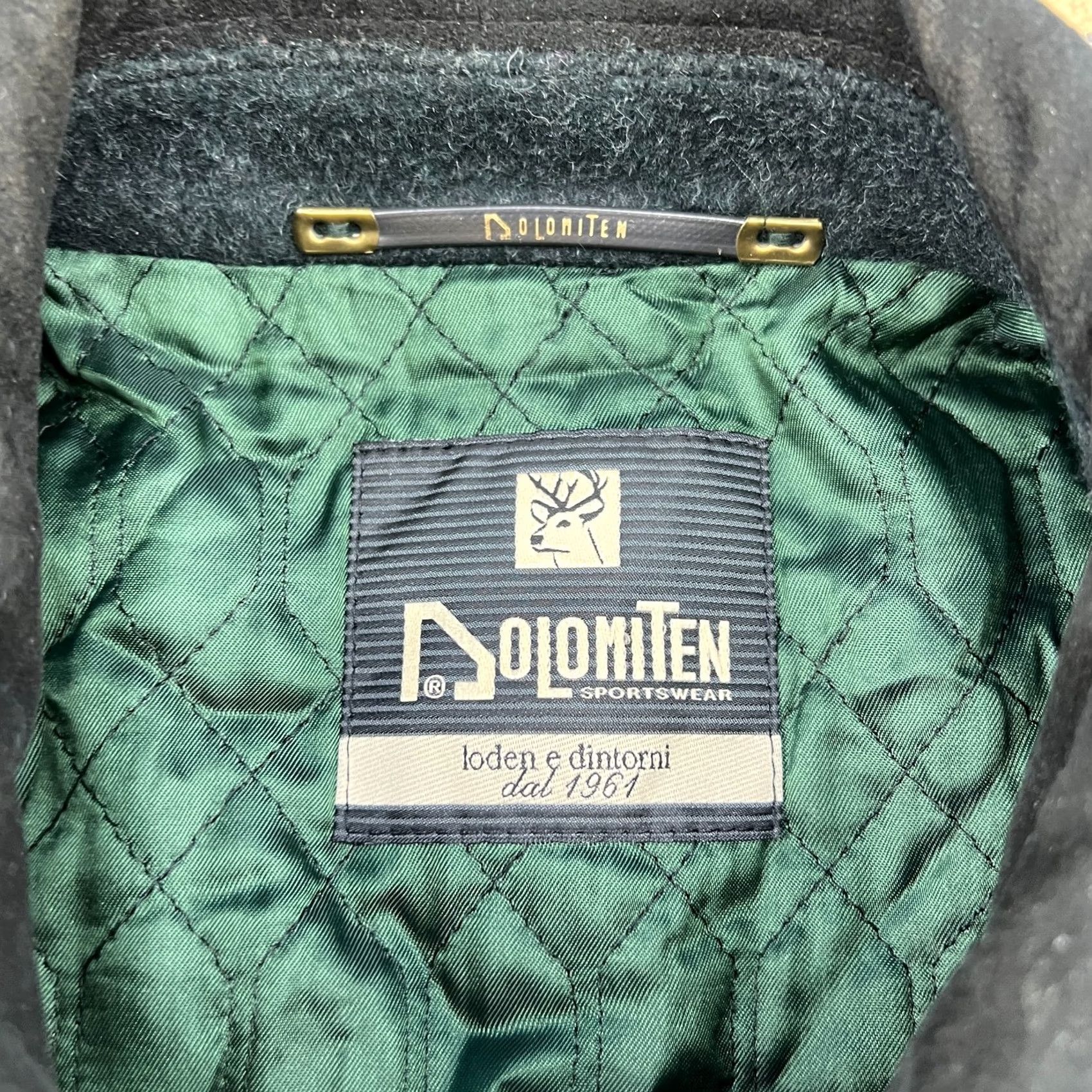 Vintage Dolomiten Sportswear Coat Mens Trench Coat Wool Lined Loden Green 52 Regular Wool Mohair Size US L / EU 52-54 / 3 - 7 Thumbnail
