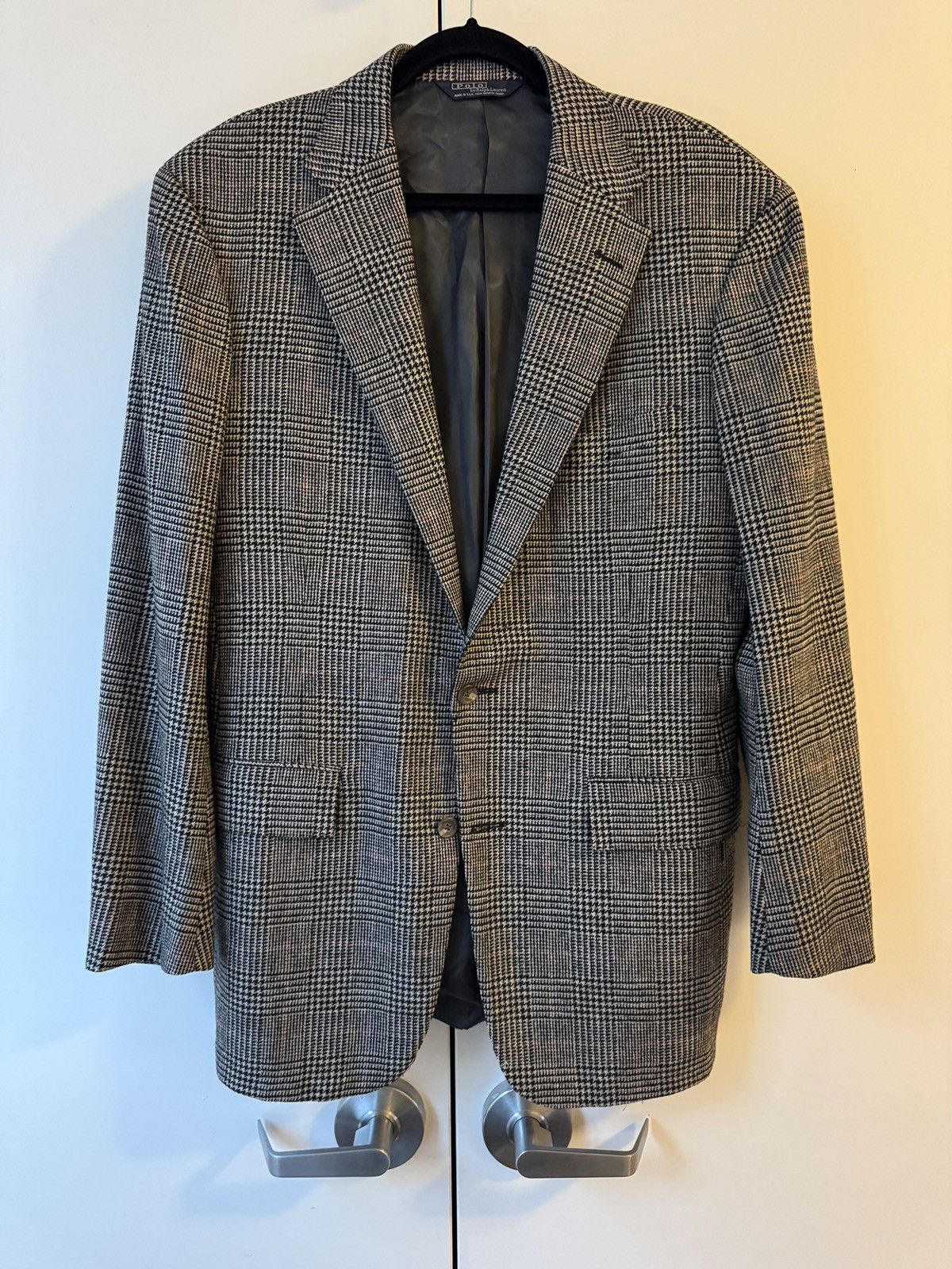 Polo Ralph Lauren Vintage Polo Ralph Lauren Grey Check Sports Coat 40L Size 40L - 1 Thumbnail