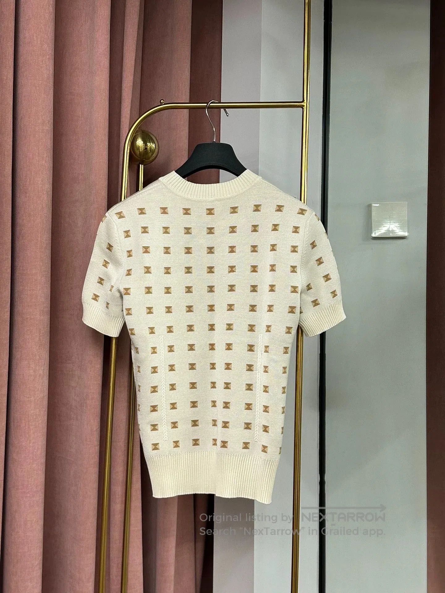 Hermes Hermes Printed Knit Short Sleeve Top. Size M / US 6-8 / IT 42-44 - 3 Thumbnail