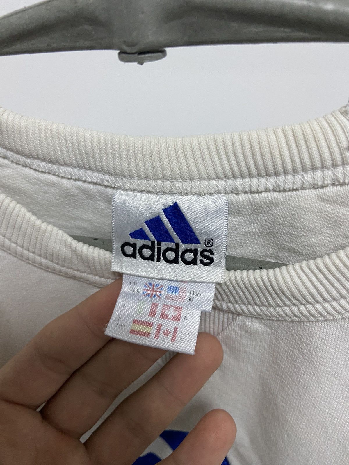 Adidas × Vintage Adidas Vintage Big Logo Sweatshirt Equipment Street Style Size US M / EU 48-50 / 2 - 6 Thumbnail