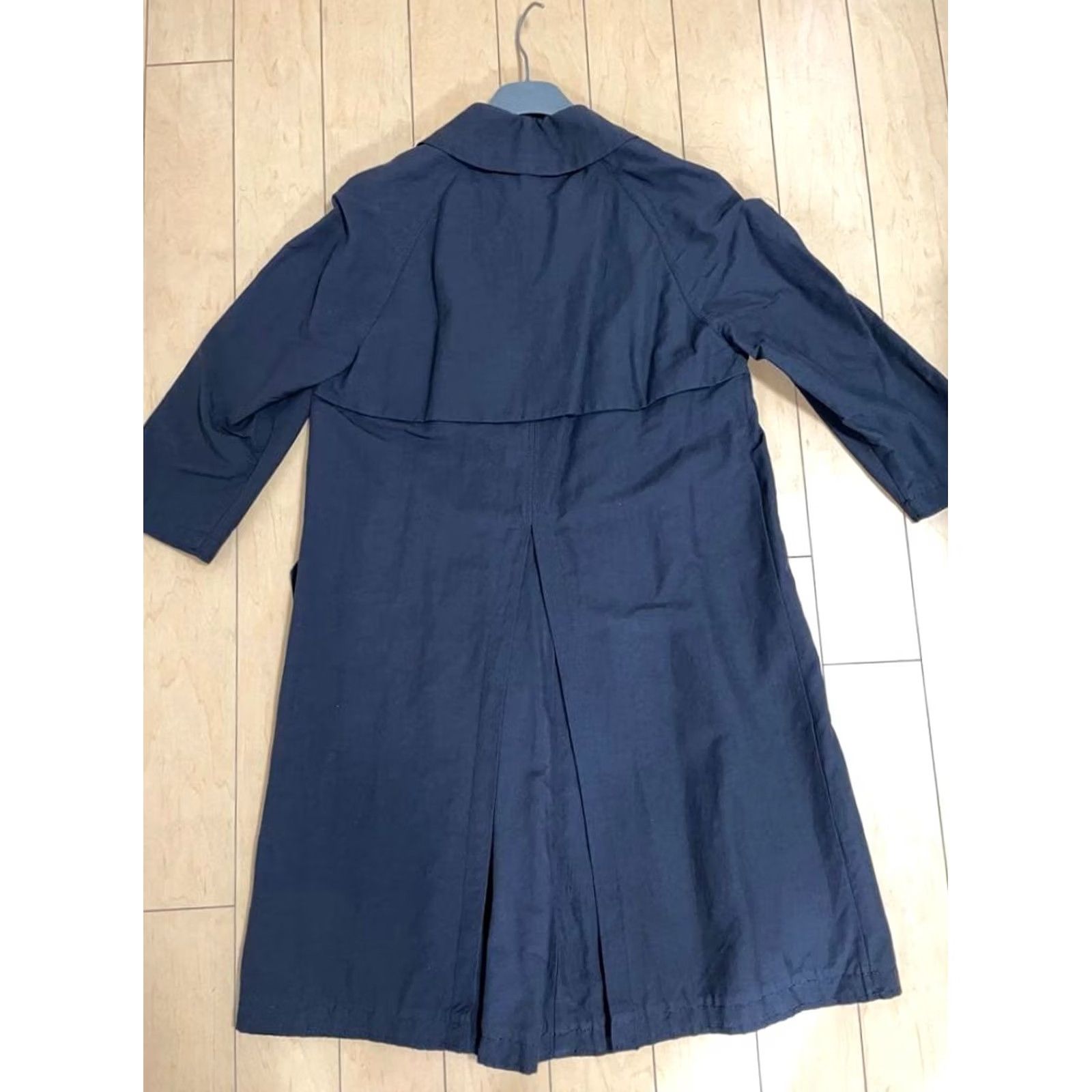 Marni MARNI Trench Coat Navy Size40 Spring Jacket Women Short Sleeve Nylon Linen Nylon Commessa 2010s Designer Italian Size S / US 4 / IT 40 - 2 Thumbnail