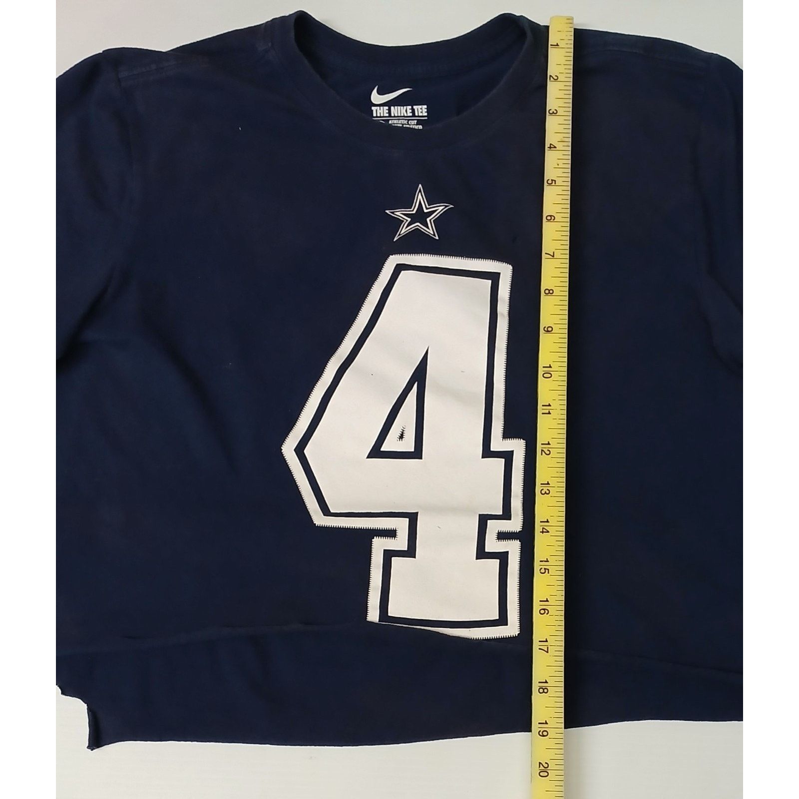 Nike Nike Tee (Medium) Blue NFL Dallas Cowboys #4 Crop Shirt Size US M / EU 48-50 / 2 - 3 Thumbnail