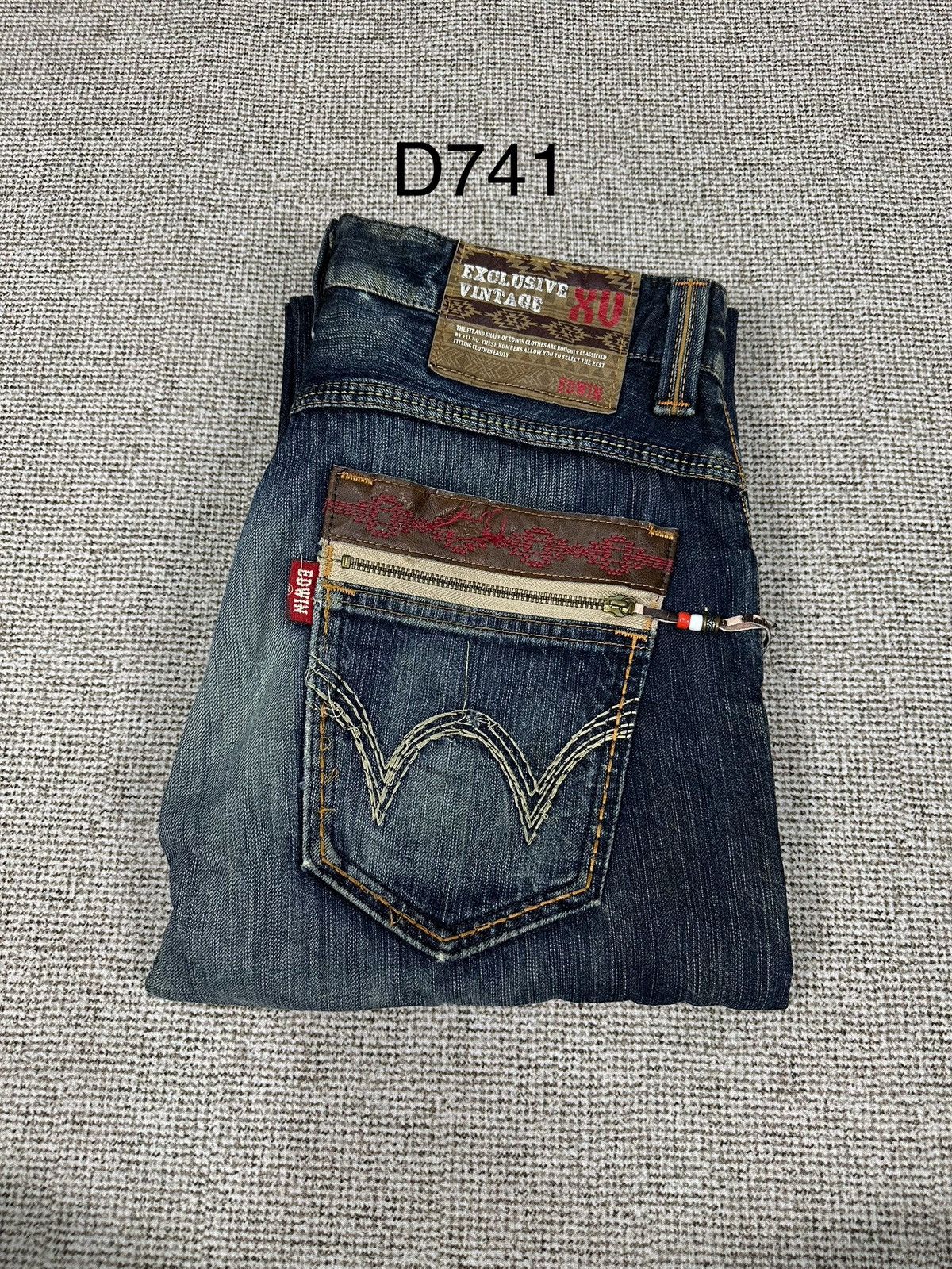 Edwin Vintage Edwin 444 XVS Distressed Wide Leg Denim 34x31 D741 Size US 32 / EU 48 - 16 Thumbnail