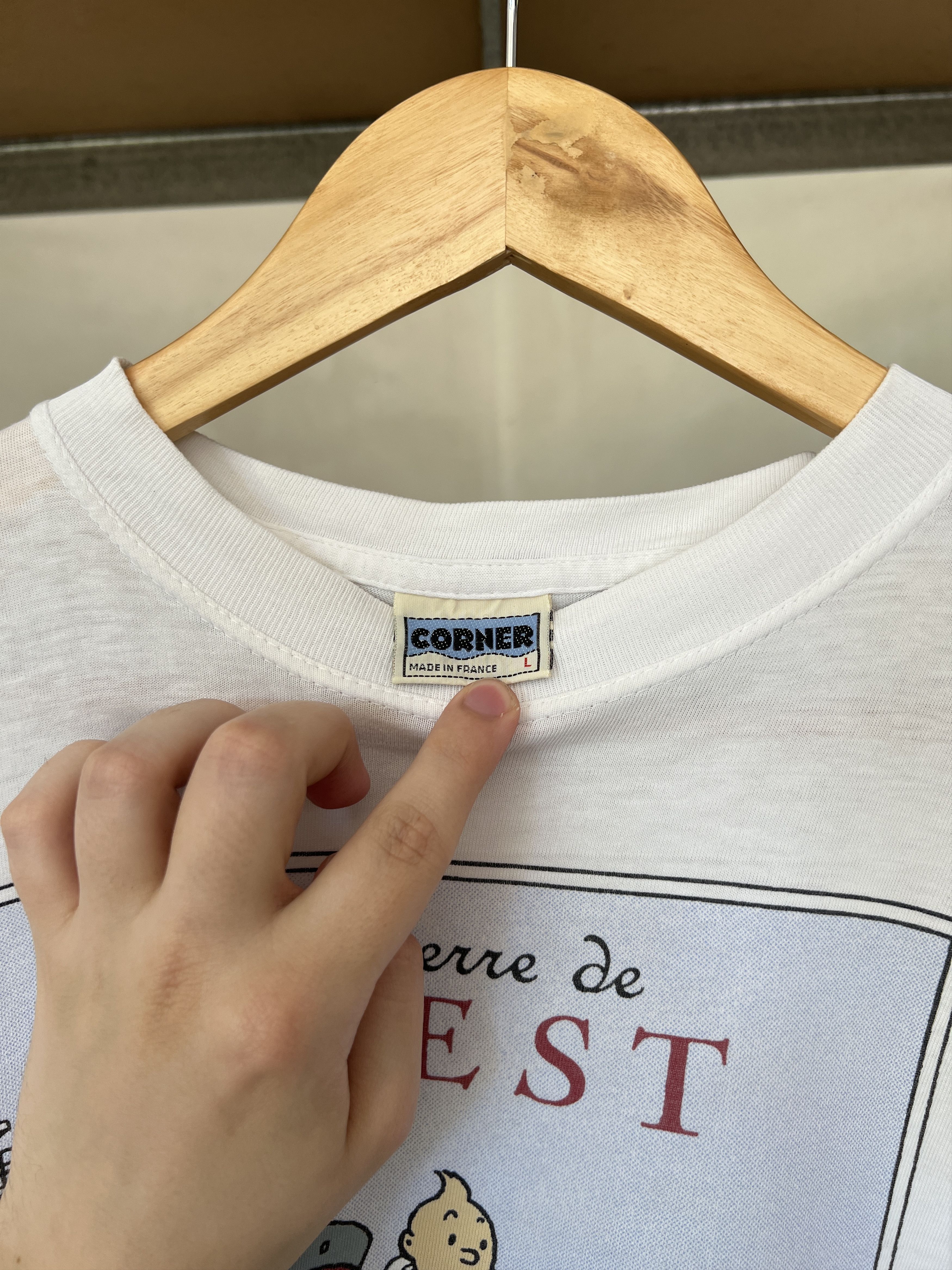 Cartoon Network × Vintage Vintage 1993 Tintin Adventures Brest Comics Movie T-shirt Size US L / EU 52-54 / 3 - 4 Thumbnail