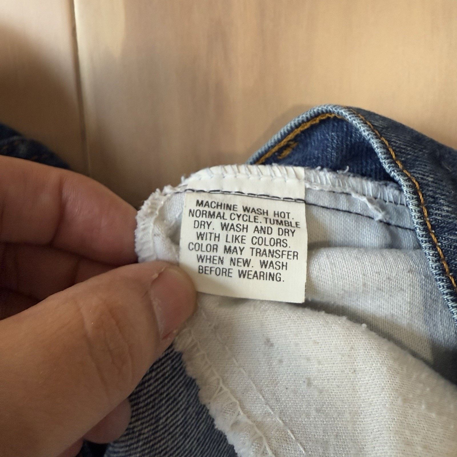 Levi's × Vintage Vintage Levis 505 Jeans 34 Blue Dark Wash Made In USA 80s Size US 34 / EU 50 - 6 Thumbnail