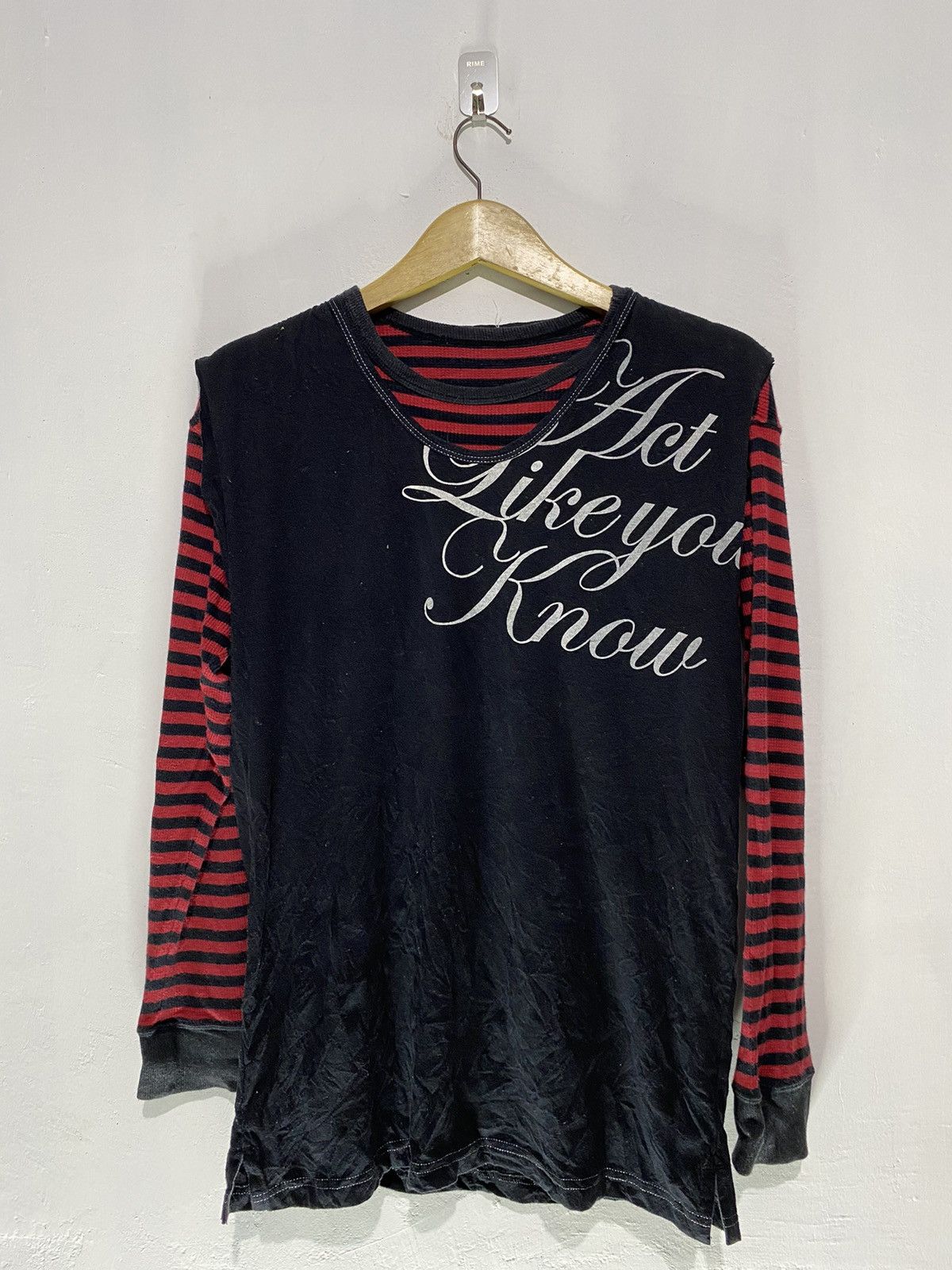 If Six Was Nine × Japanese Brand × Le Grande Bleu (L.G.B.) 2in1 night rider poem double layers sleeveless tshirt Size US L / EU 52-54 / 3 - 1 Thumbnail