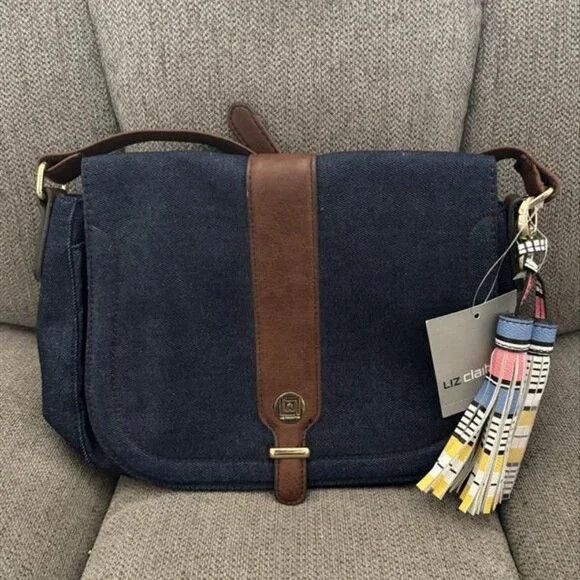 Liz Claiborne Liz Claiborne Denim Crossbody Bag Size ONE SIZE - 3 Thumbnail
