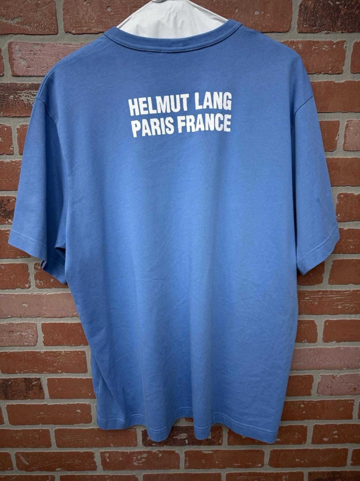 Helmut Lang Helmut Lang Men's T-Shirt Blue Size XXL 100% Dry Clean Size US XL / EU 56 / 4 - 5 Thumbnail