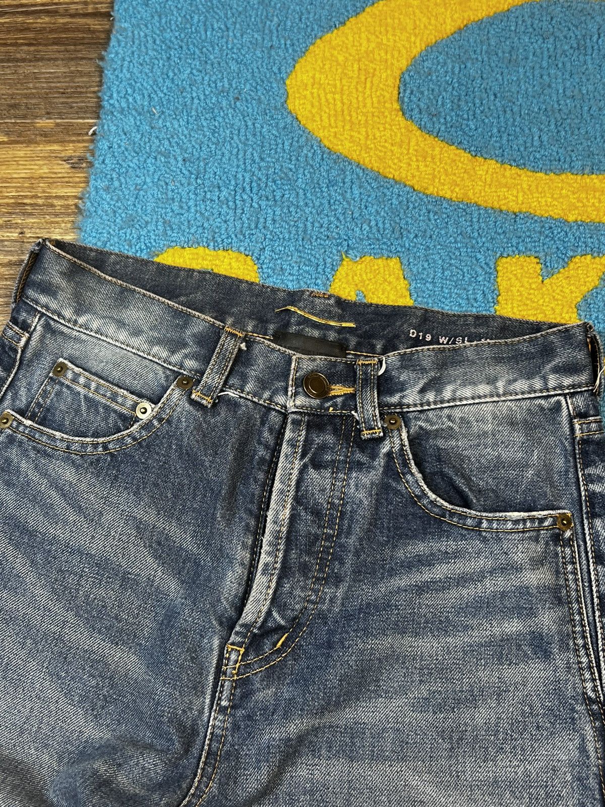 Saint Laurent Paris Saint Laurent Blue Denim Japanese High Rise Pant Size 25" / US 0 / IT 36 - 7 Thumbnail