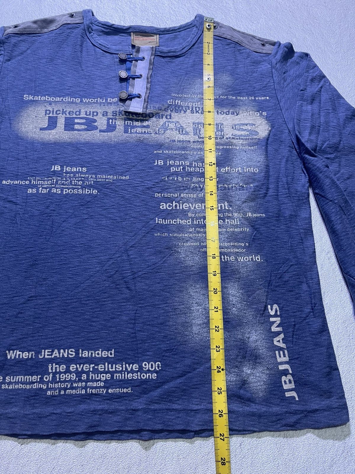 Japanese Brand VINTAGE Y2K JABEZ long sleeve tshirt Size US L / EU 52-54 / 3 - 7 Thumbnail