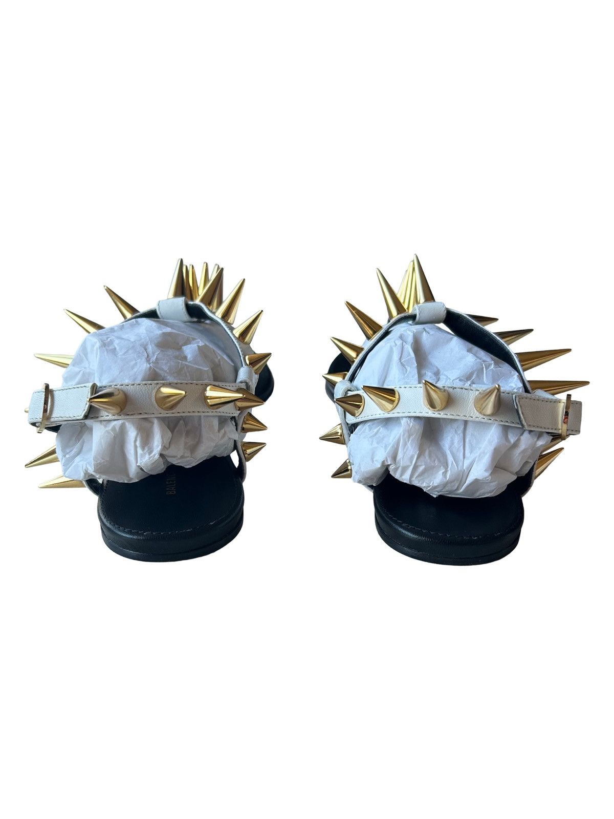 Balenciaga Balenciaga White Spikes Sandals SS18 Size US 6 / IT 36 - 7 Thumbnail