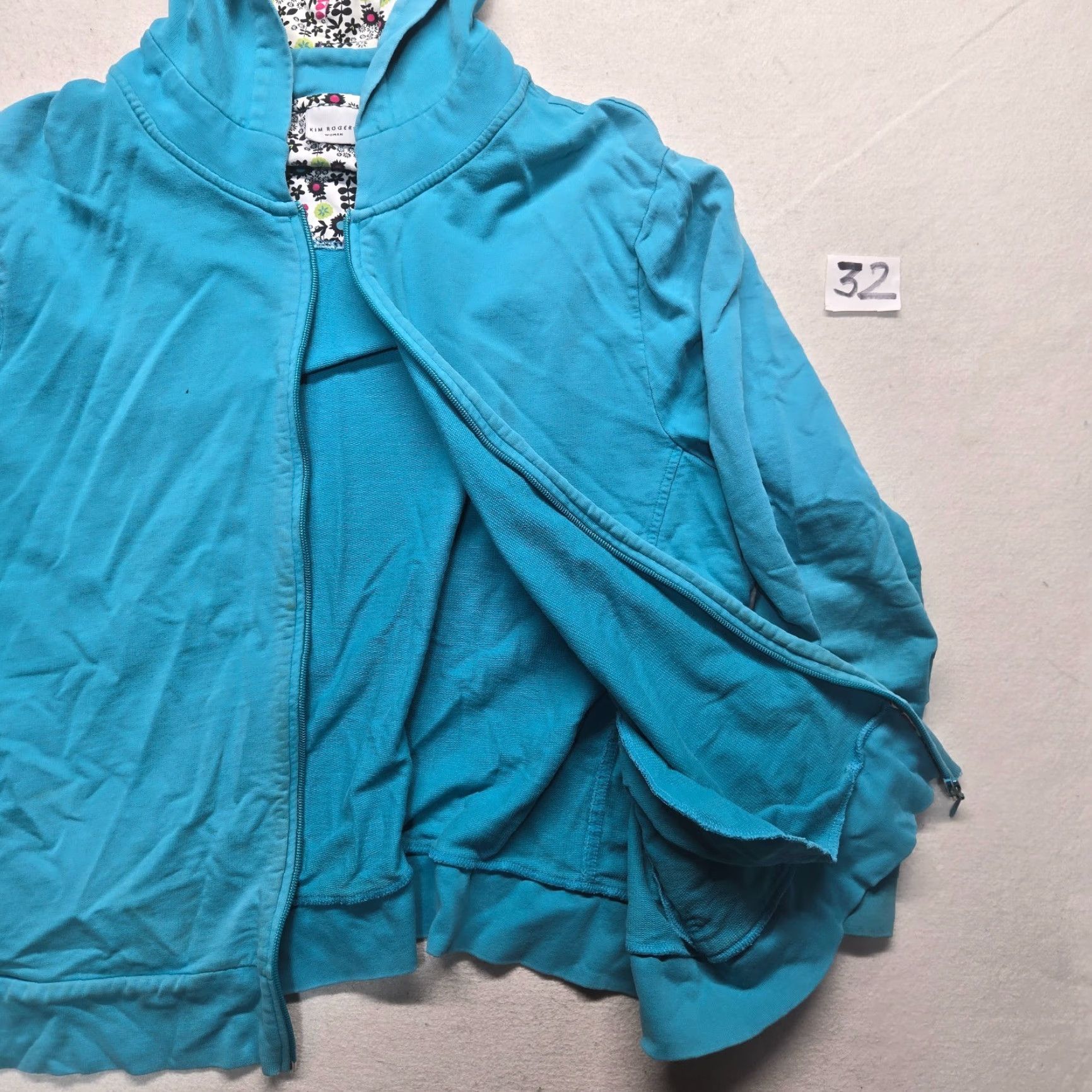 Vintage Kim Rogers Solid Blue Lightweight Knit Sweater - Women - 3X - Long Sleeve - Plus Size Size XXL / US 16-18 / IT 52-54 - 2 Thumbnail