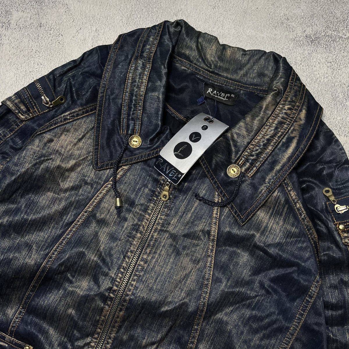 Japanese Brand × Vintage Y2K Japan style vintage Ravel Faded bomber jacket Size US XL / EU 56 / 4 - 3 Thumbnail