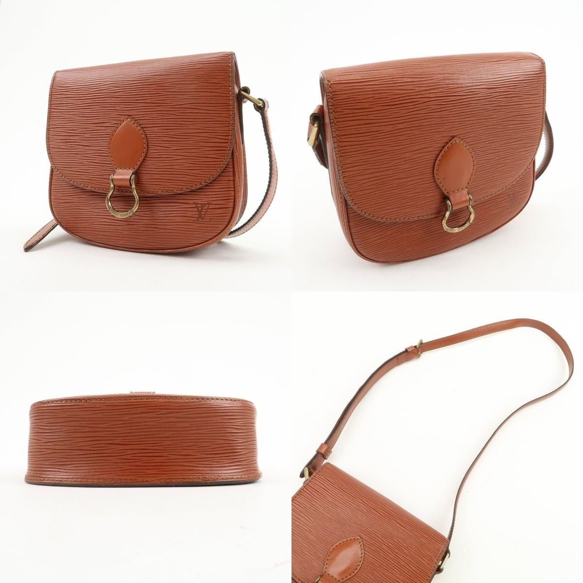 Louis Vuitton Louis Vuitton Epi Saint Cloud Shoulder Bag Leather Brown Size ONE SIZE - 3 Thumbnail