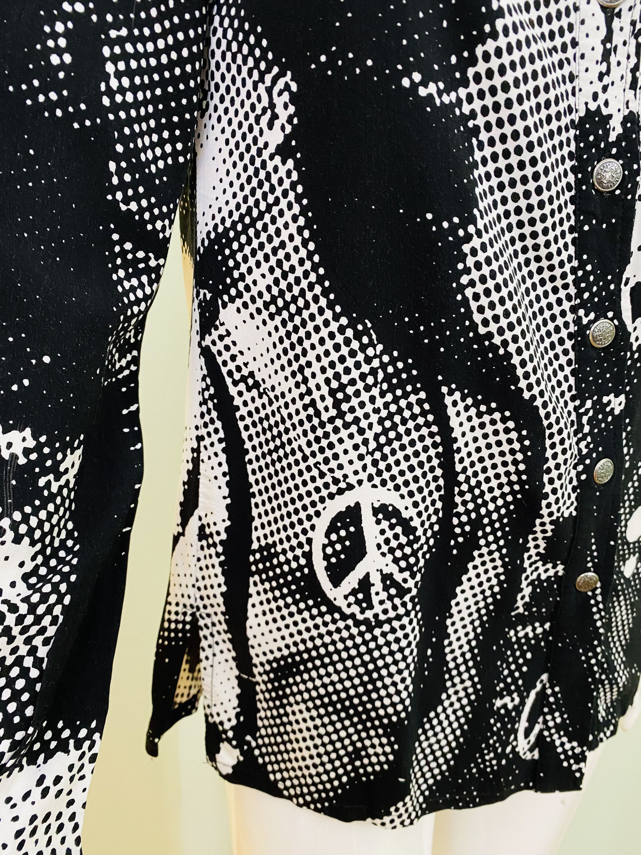Jean Paul Gaultier Jean Paul Gaultier Fight Racism A/W 1997 Punk Top Shirt Size US M / EU 48-50 / 2 - 4 Thumbnail