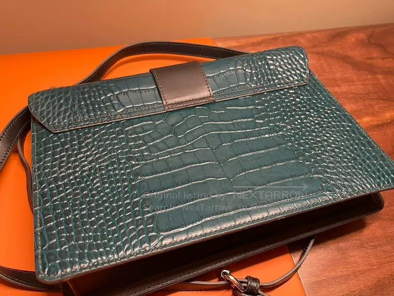 Vivienne Westwood Vivienne Westwood size os Olive green crocodile leather sin Size ONE SIZE - 4 Thumbnail