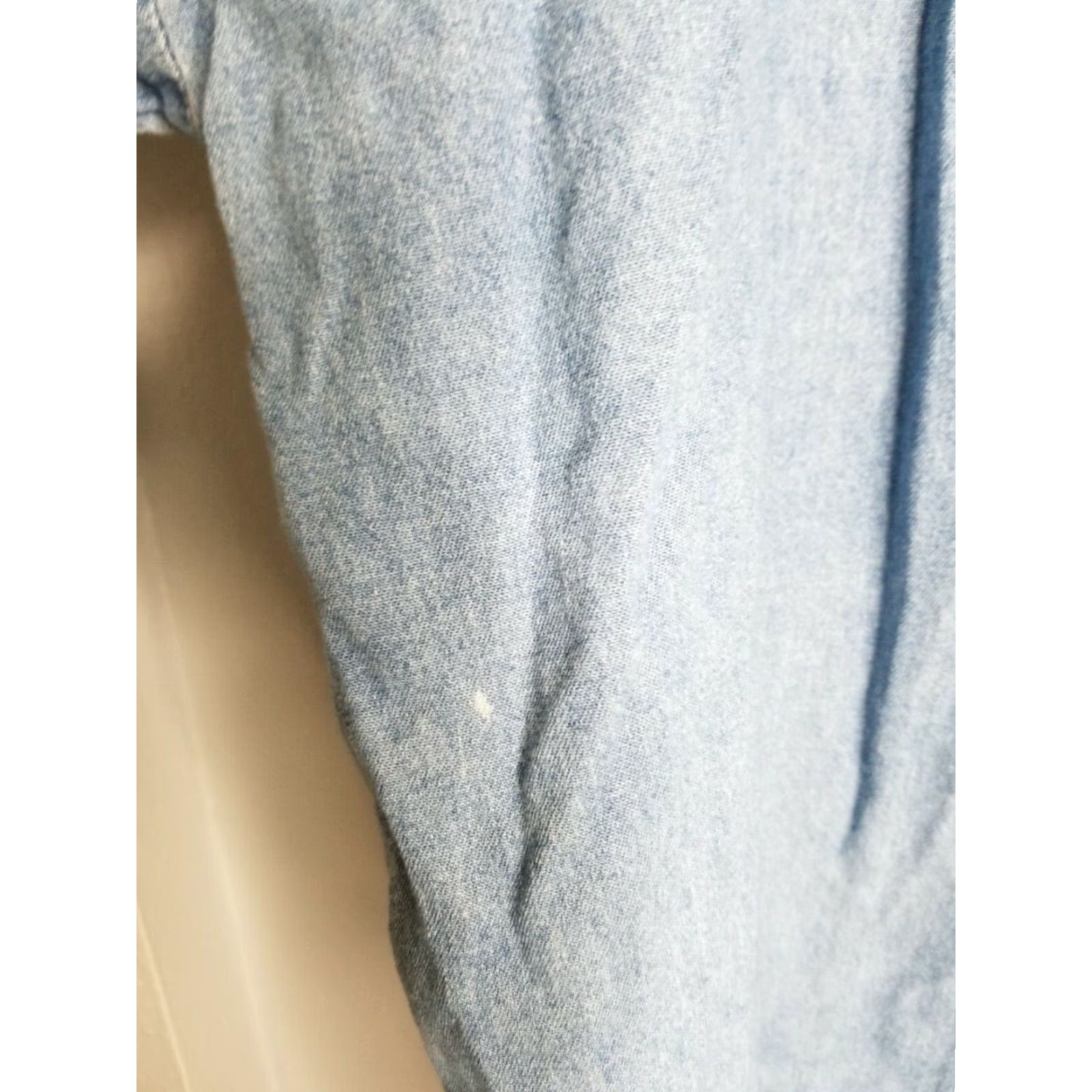 Vintage VINTAGE Copa Cabana Dress Women L Blue Beaded Jean Beach Cover Up O/S 80s Tunic Womens Size 36" / US 14 / IT 50 - 3 Thumbnail