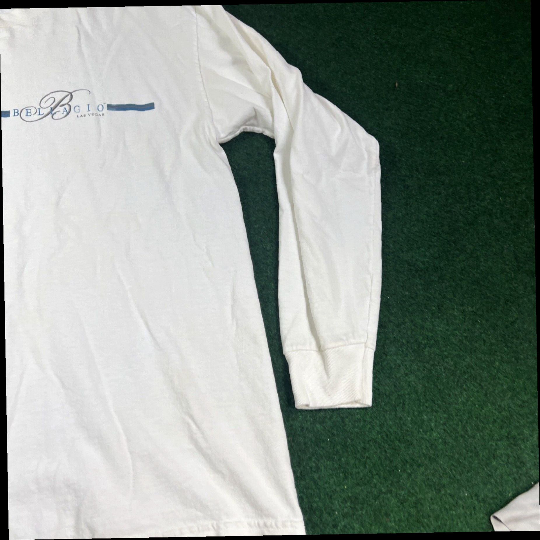 Vintage BELLAGIO Long Sleeve Shirt Men Large White Crewneck VINTAGE Size US L / EU 52-54 / 3 - 3 Thumbnail