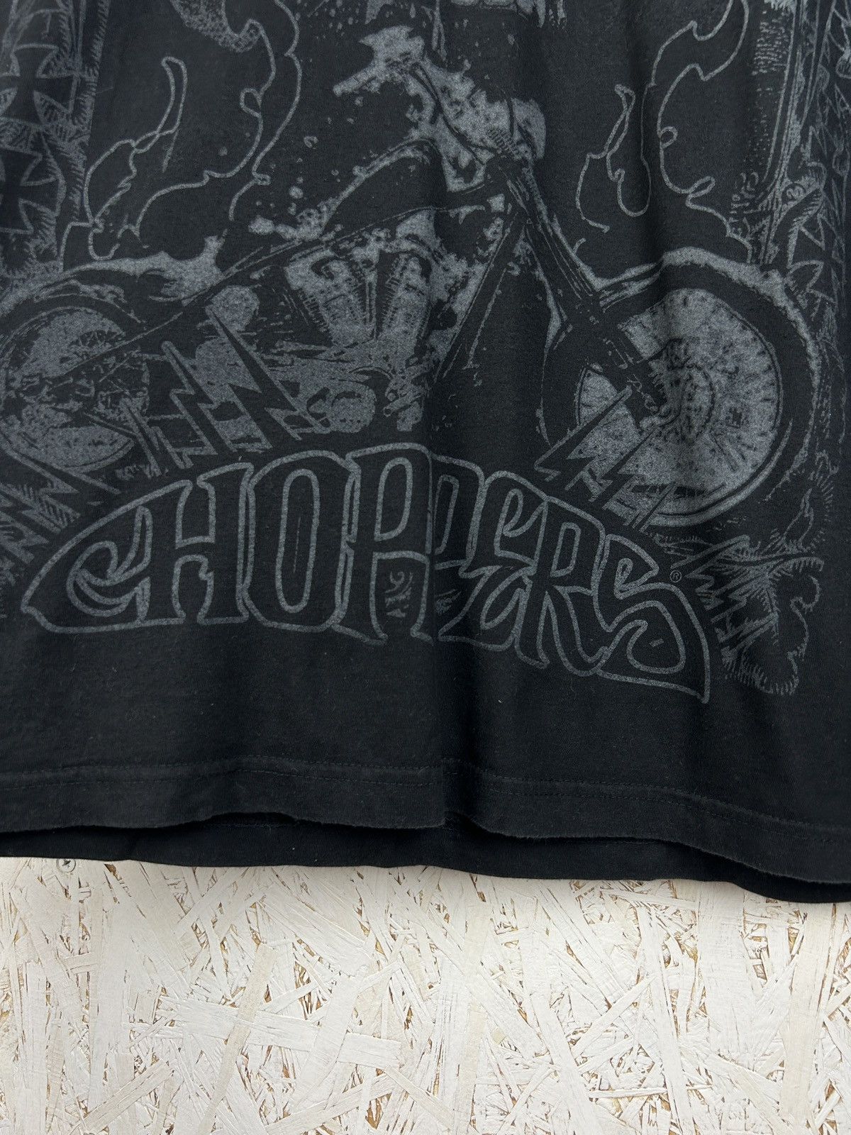 West Coast Choppers 90s West Coast Choppers Skull AOP Motorcycle T-Shirt Size US XL / EU 56 / 4 - 3 Thumbnail