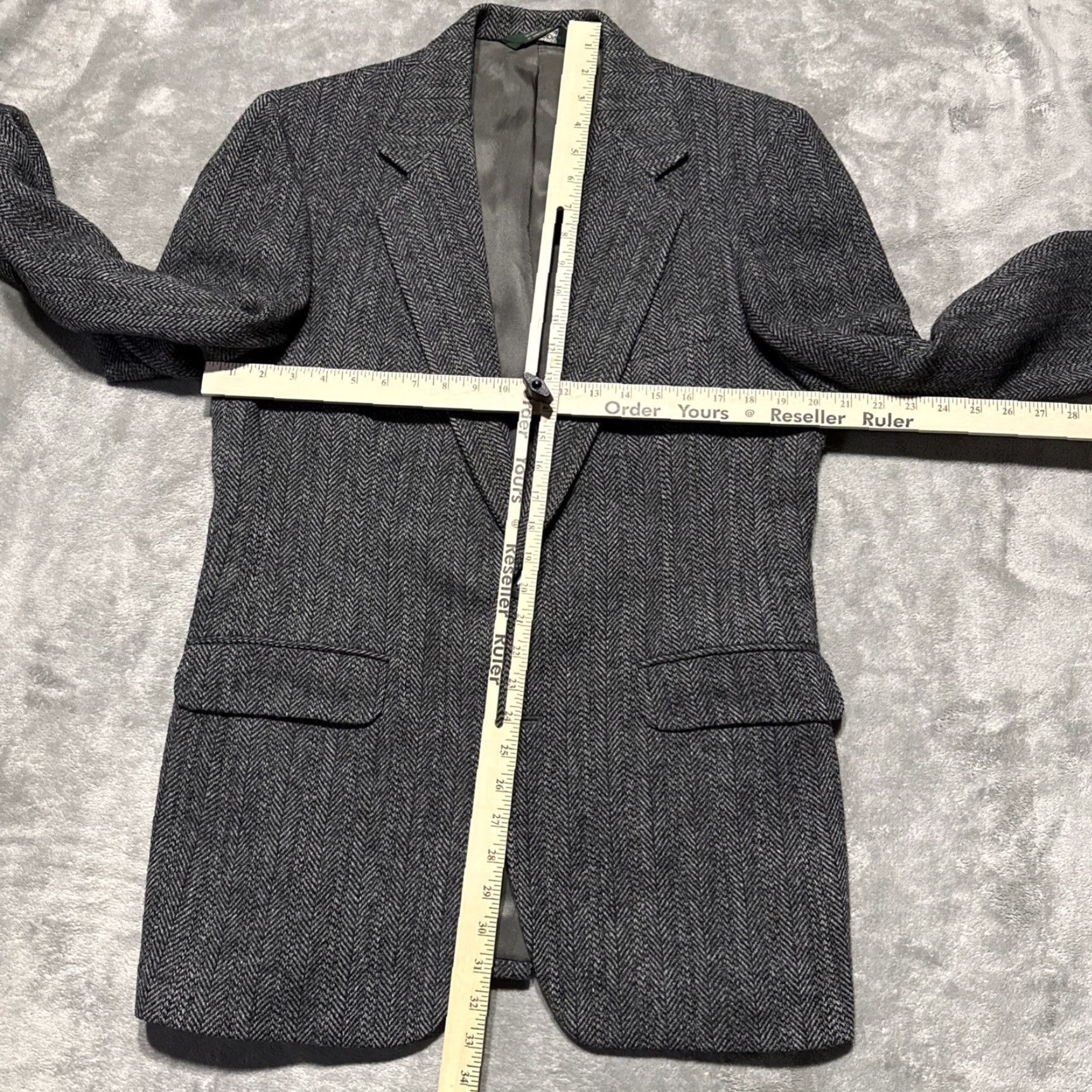 Harris Tweed VINTAGE Harris Tweed Sport Coat Men 40 Long Herringbone Blazer Wool Jacket Size 40R - 4 Thumbnail