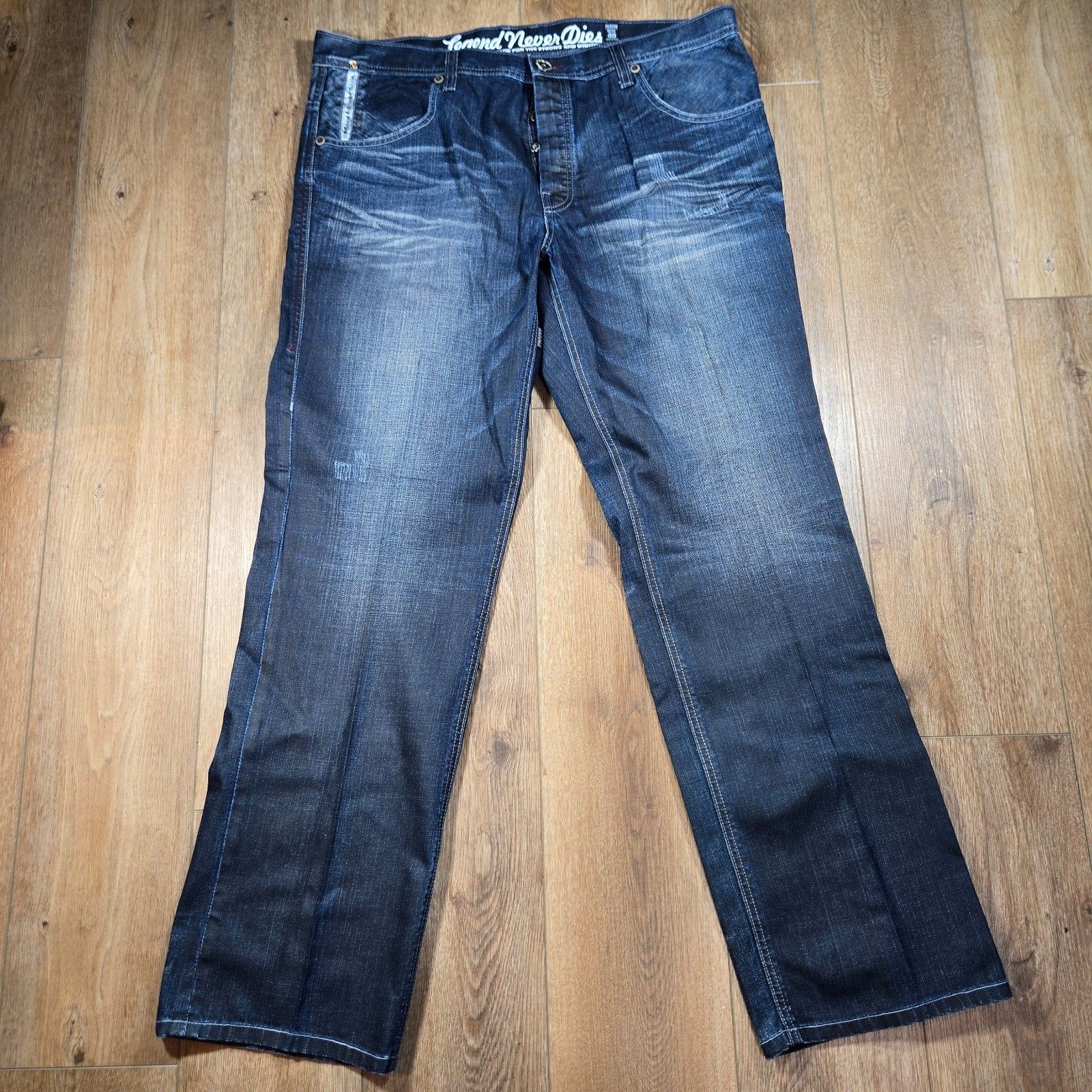 Parish Nation Parish Nation Y2K Jeans 40x34 Whiskered Hip Hop Streetwear Size US 40 / EU 56 - 2 Thumbnail